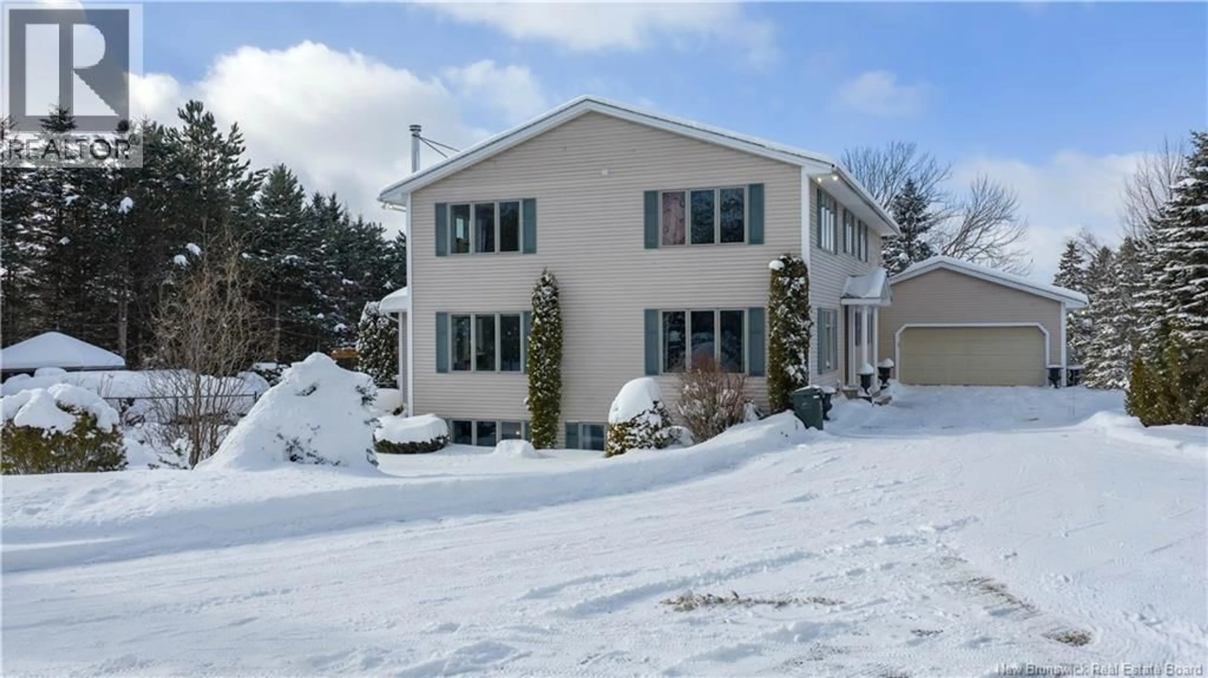 Home with vinyl exterior material, street for 267 DARLINGS ISLAND ROAD, Hampton New Brunswick E5N6S4