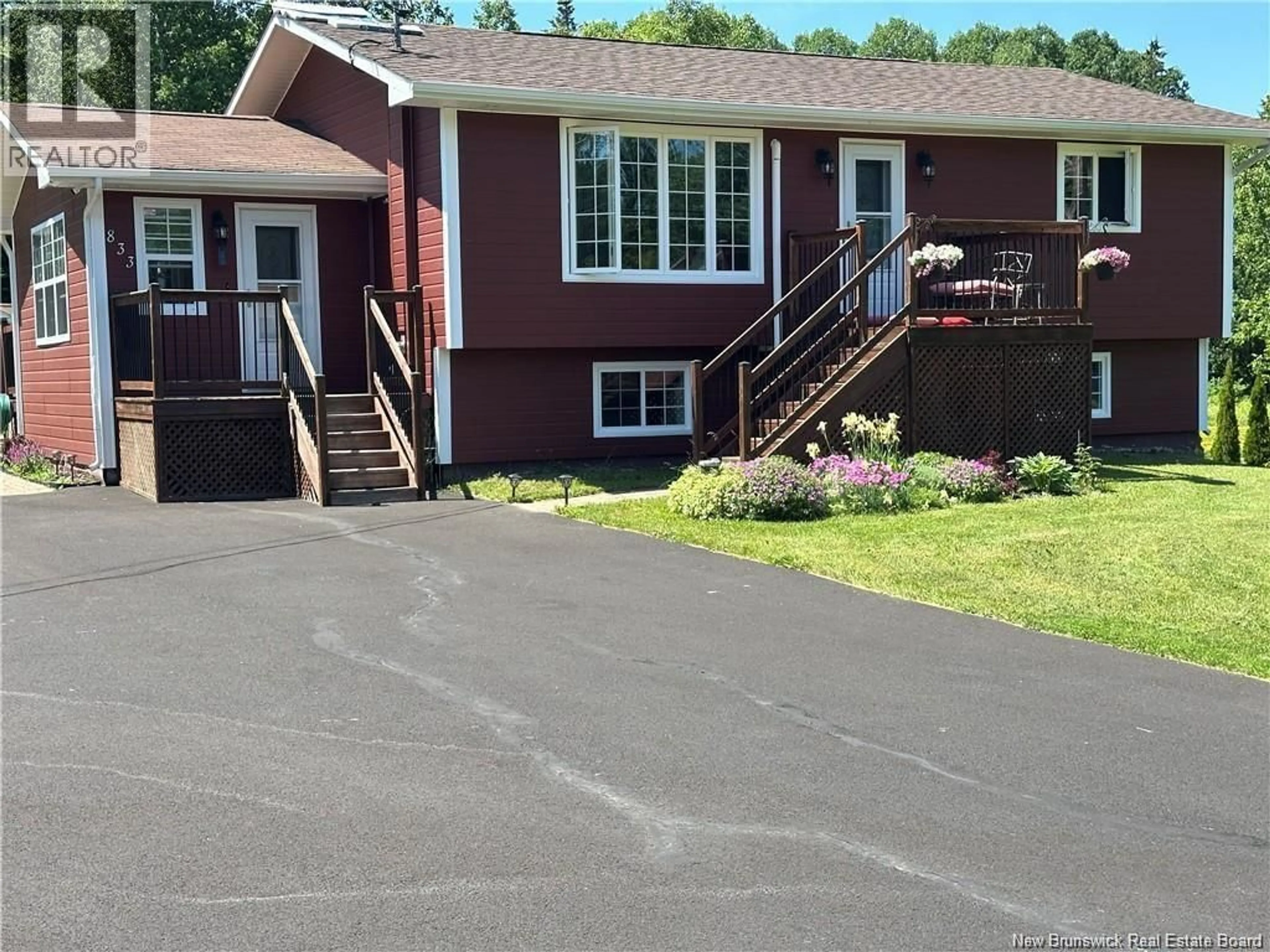 Home with vinyl exterior material, street for 833 ROUTE 315, Dunlop New Brunswick E8K2M5