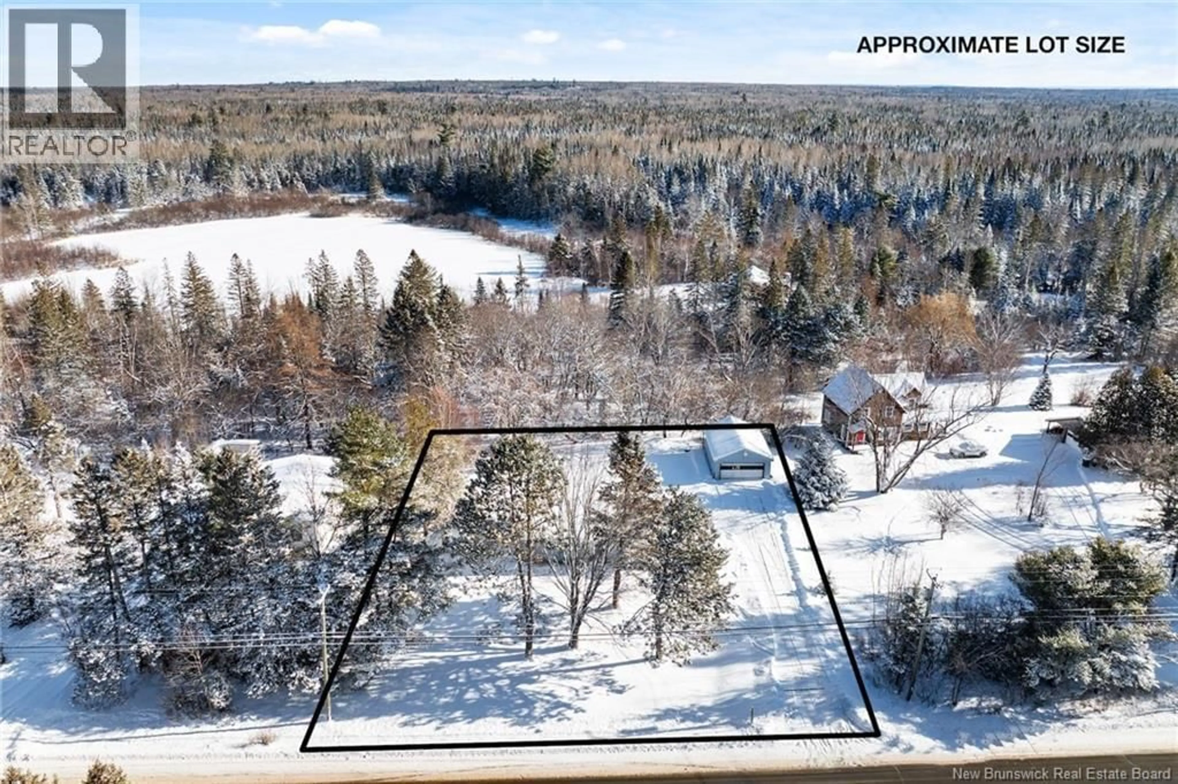 A pic from outside/outdoor area/front of a property/back of a property/a pic from drone, forest/trees view for 1421 ROUTE 101, Nasonworth New Brunswick E3V2C8
