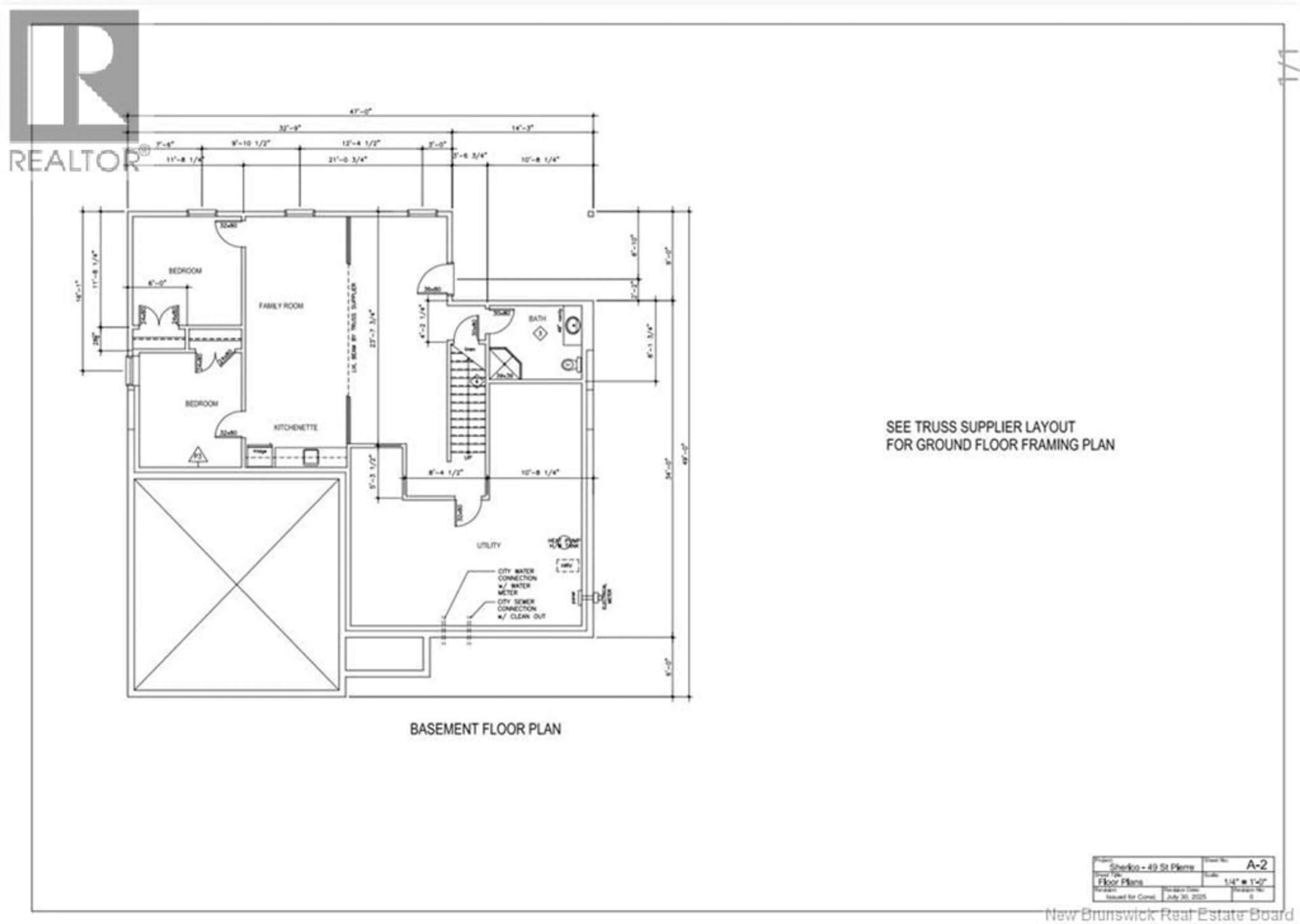 Floor plan for 49 SAINT PIERRE DRIVE, Fredericton New Brunswick E3C0C3