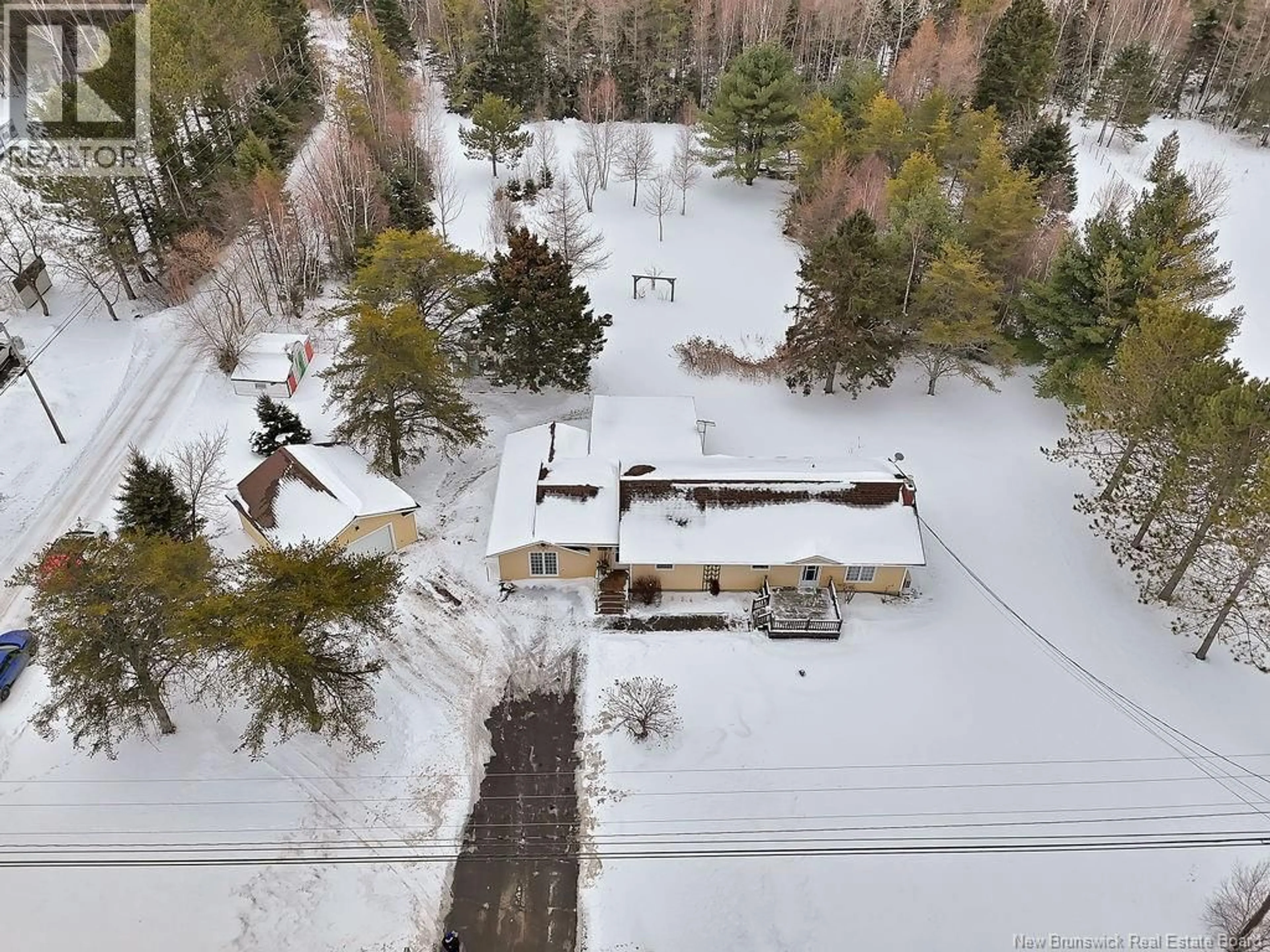 A pic from outside/outdoor area/front of a property/back of a property/a pic from drone, street for 1921 SHEDIAC RIVER ROAD, Shediac River New Brunswick E4R1L1