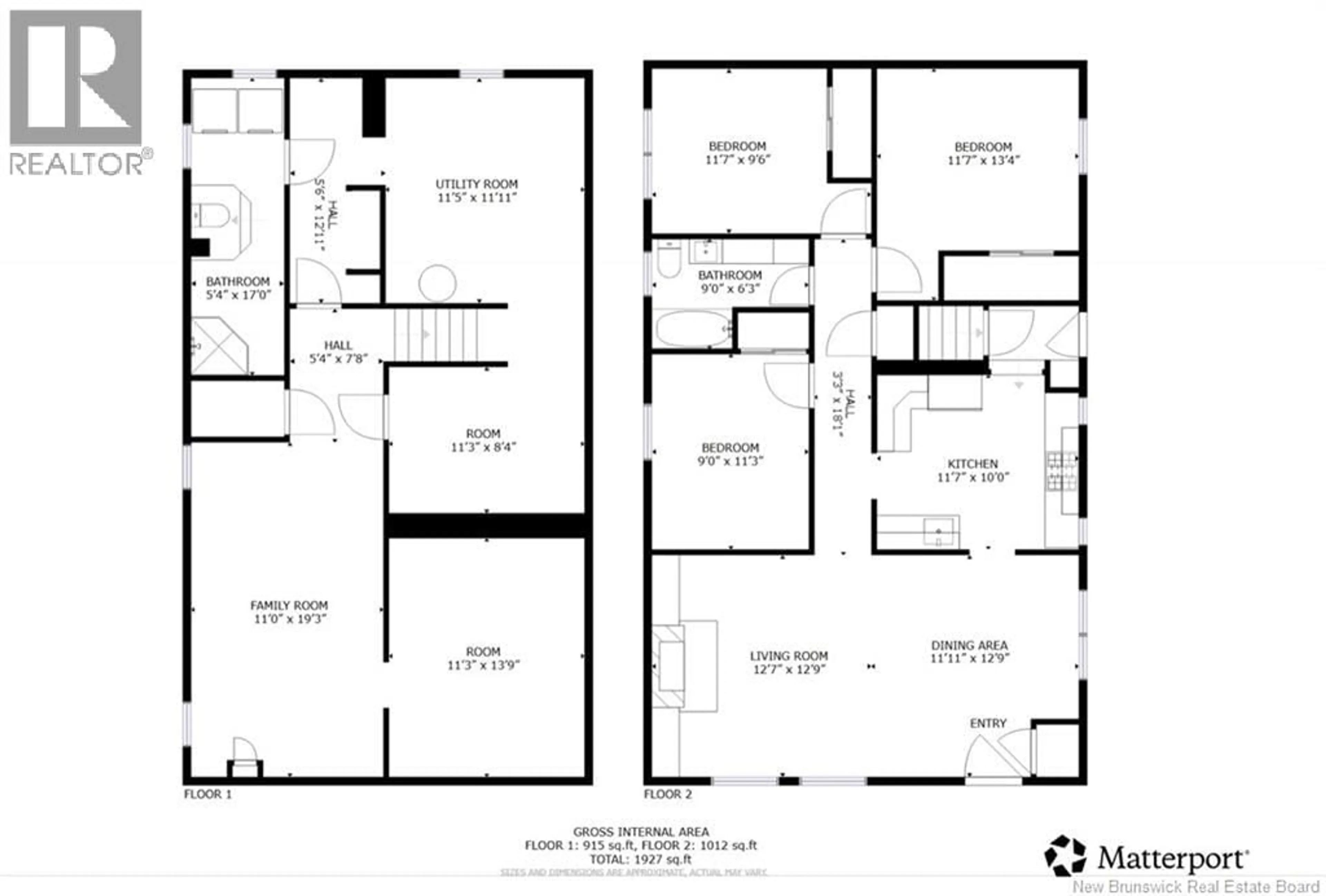 Floor plan for 47 ROCHESTER STREET, Fredericton New Brunswick E3B4T2
