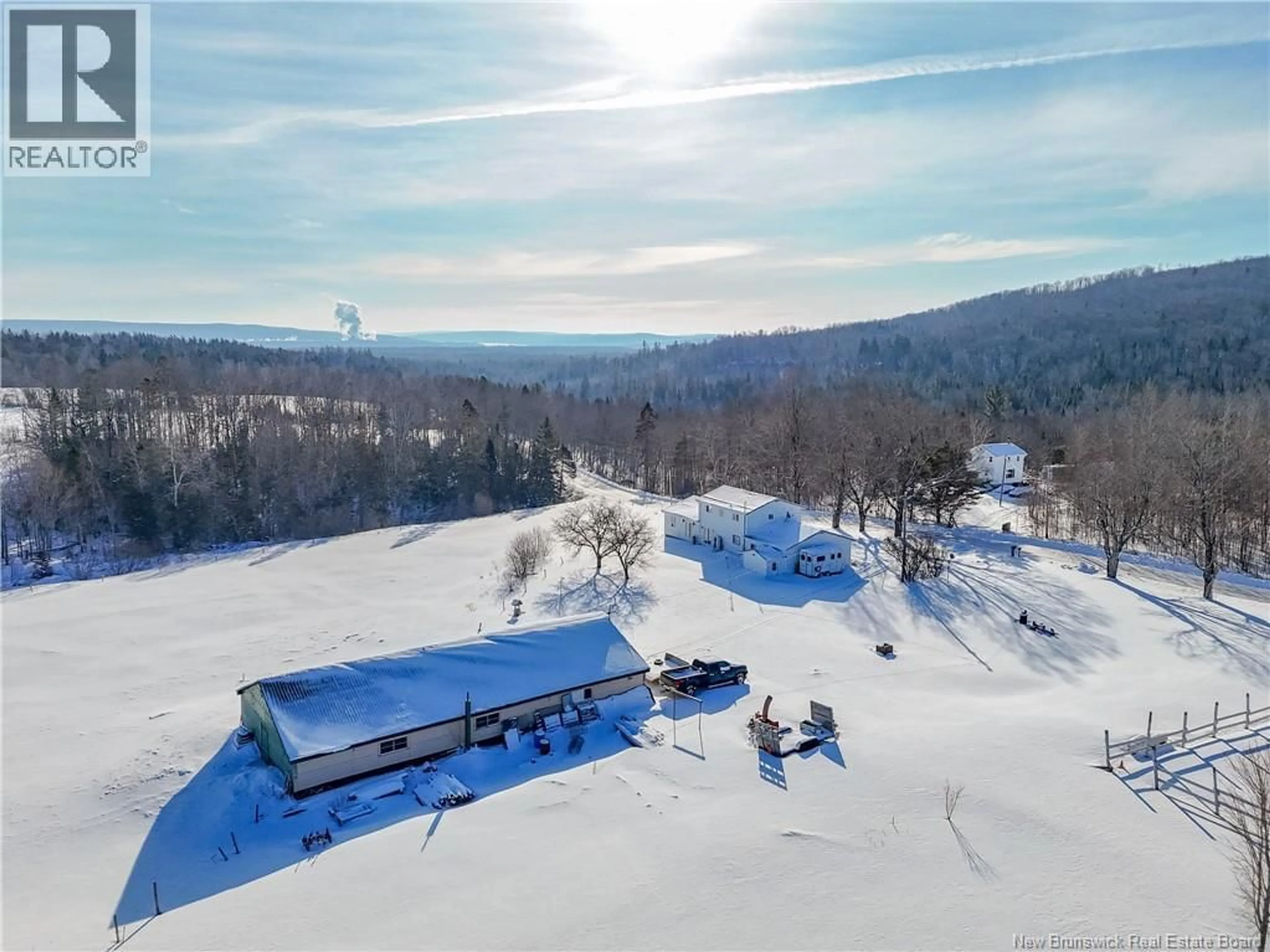 A pic from outside/outdoor area/front of a property/back of a property/a pic from drone, mountain view for 688 PIKE HILL ROAD, Temperance Vale New Brunswick E6G2G4