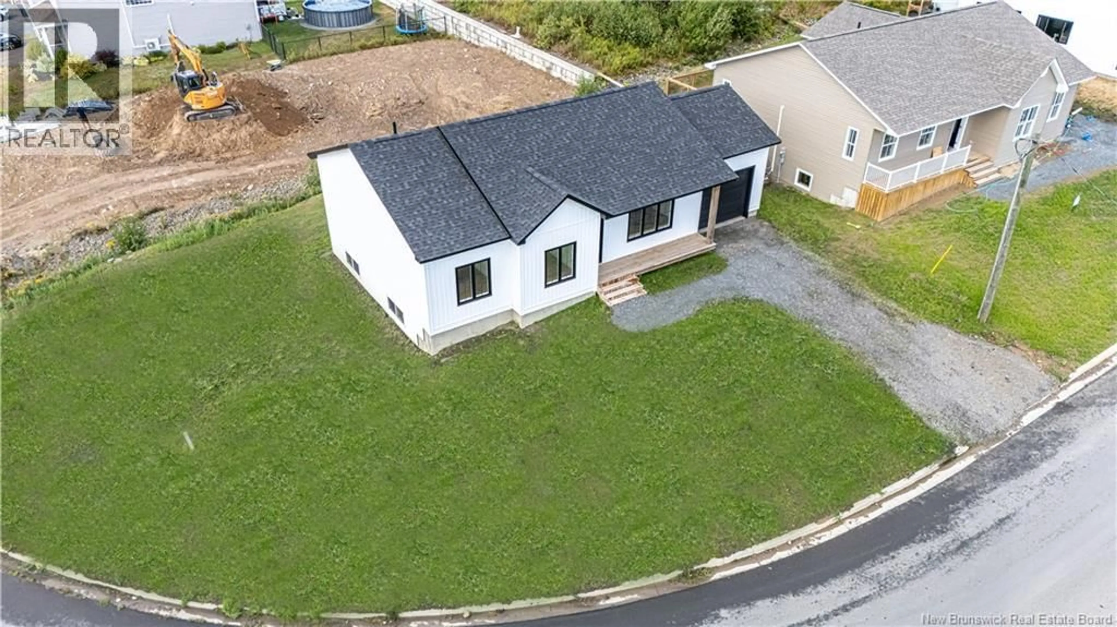 A pic from outside/outdoor area/front of a property/back of a property/a pic from drone, building for 201 GILRIDGE DRIVE, Fredericton New Brunswick E3G9W7