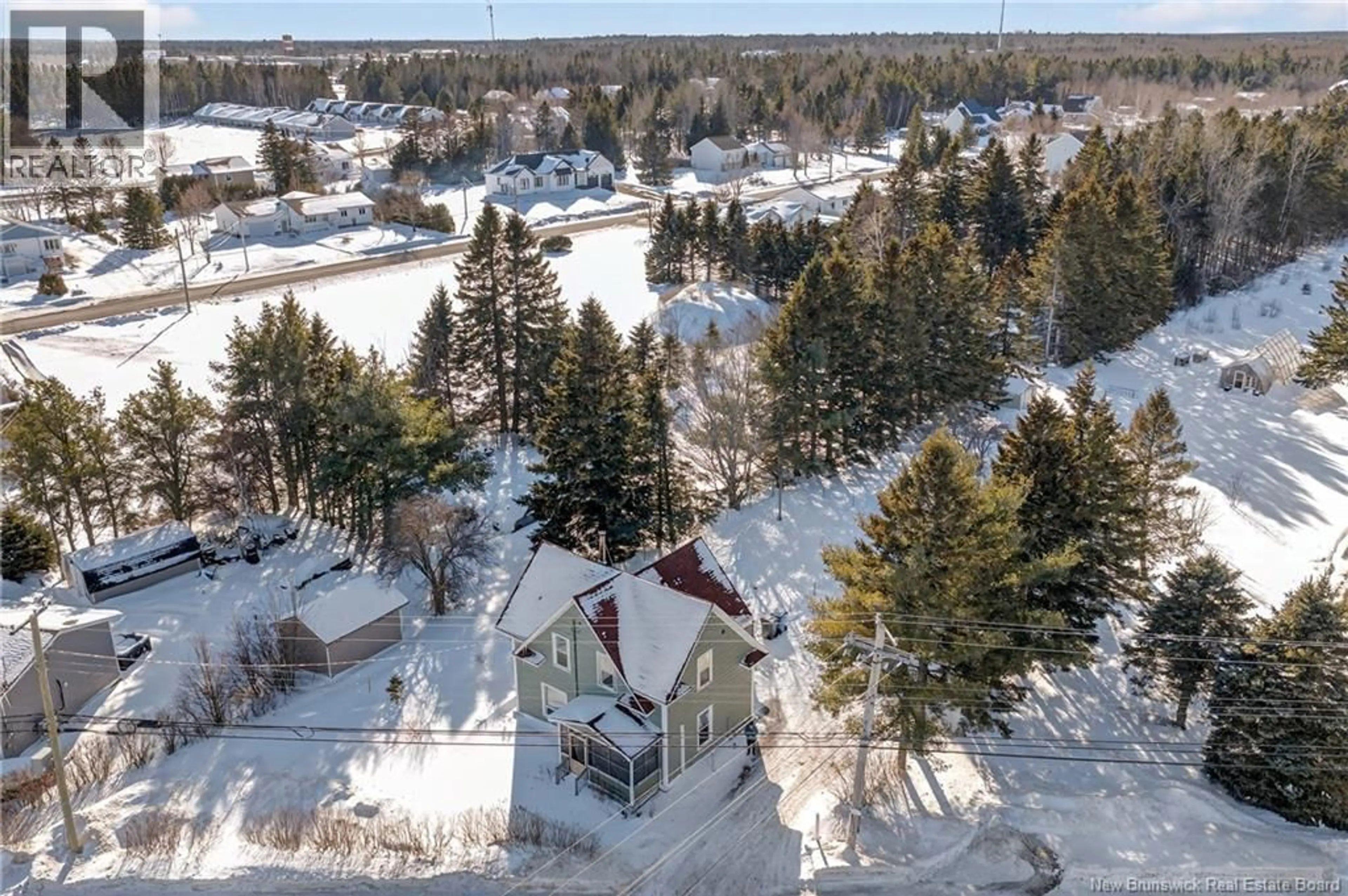 A pic from outside/outdoor area/front of a property/back of a property/a pic from drone, unknown for 3343 CH BRIDEAU CH, Tracadie New Brunswick E1X1A4