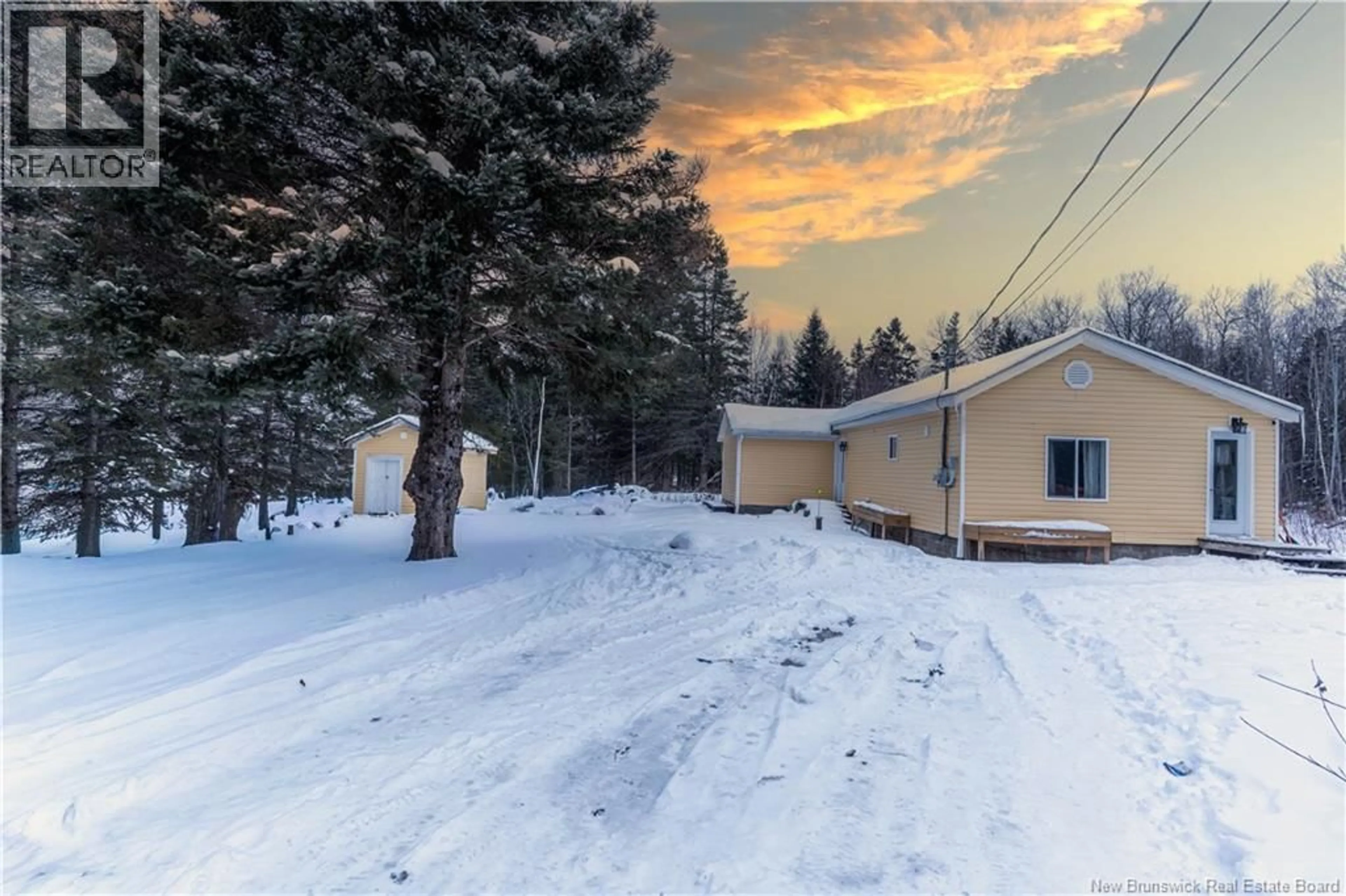 A pic from outside/outdoor area/front of a property/back of a property/a pic from drone, street for 11580 RTE 126, Collette New Brunswick E4Y2S8