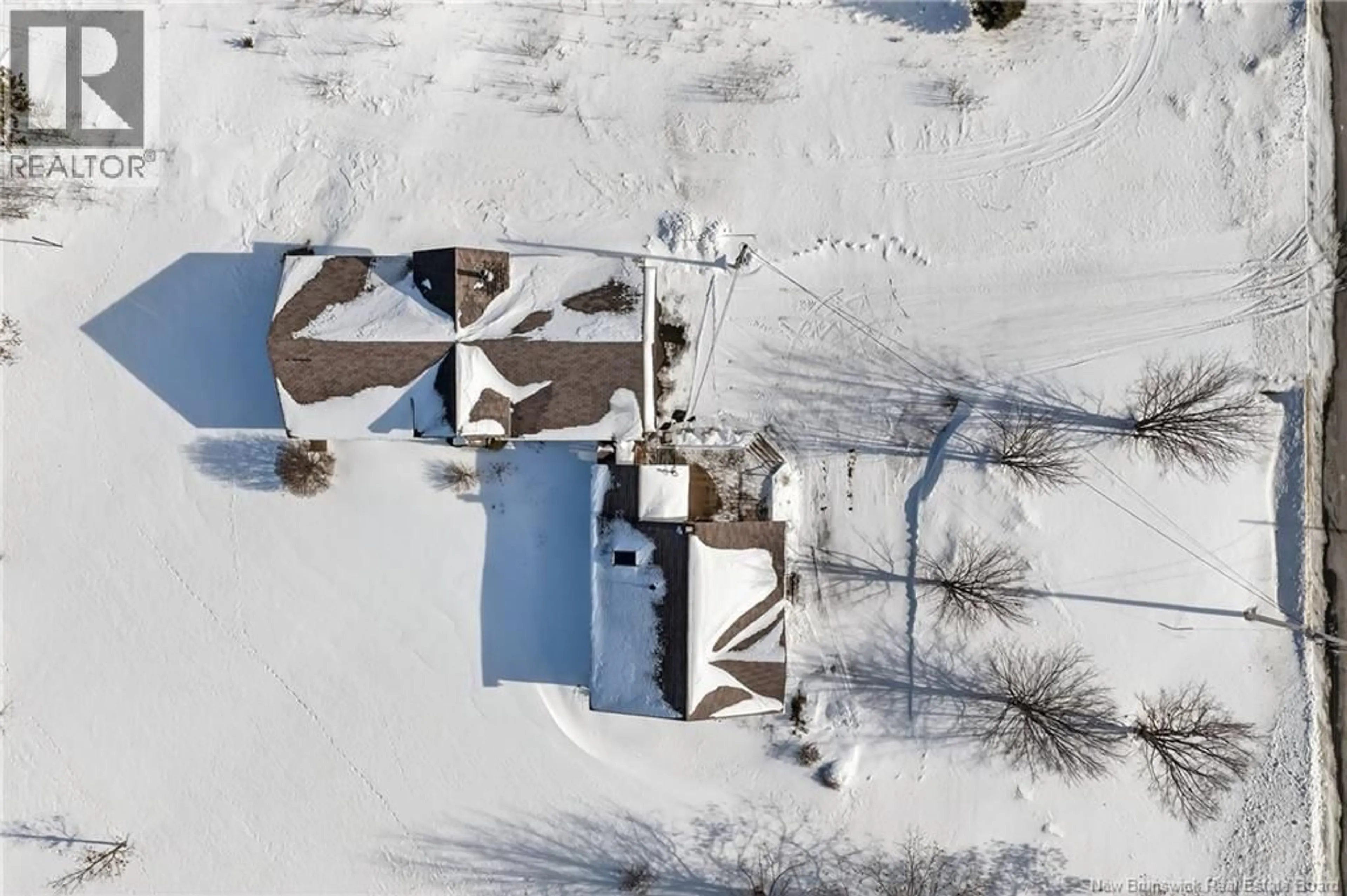 A pic from outside/outdoor area/front of a property/back of a property/a pic from drone, street for 1603 ROUTE 160, Saint-Sauveur New Brunswick E8L1M7