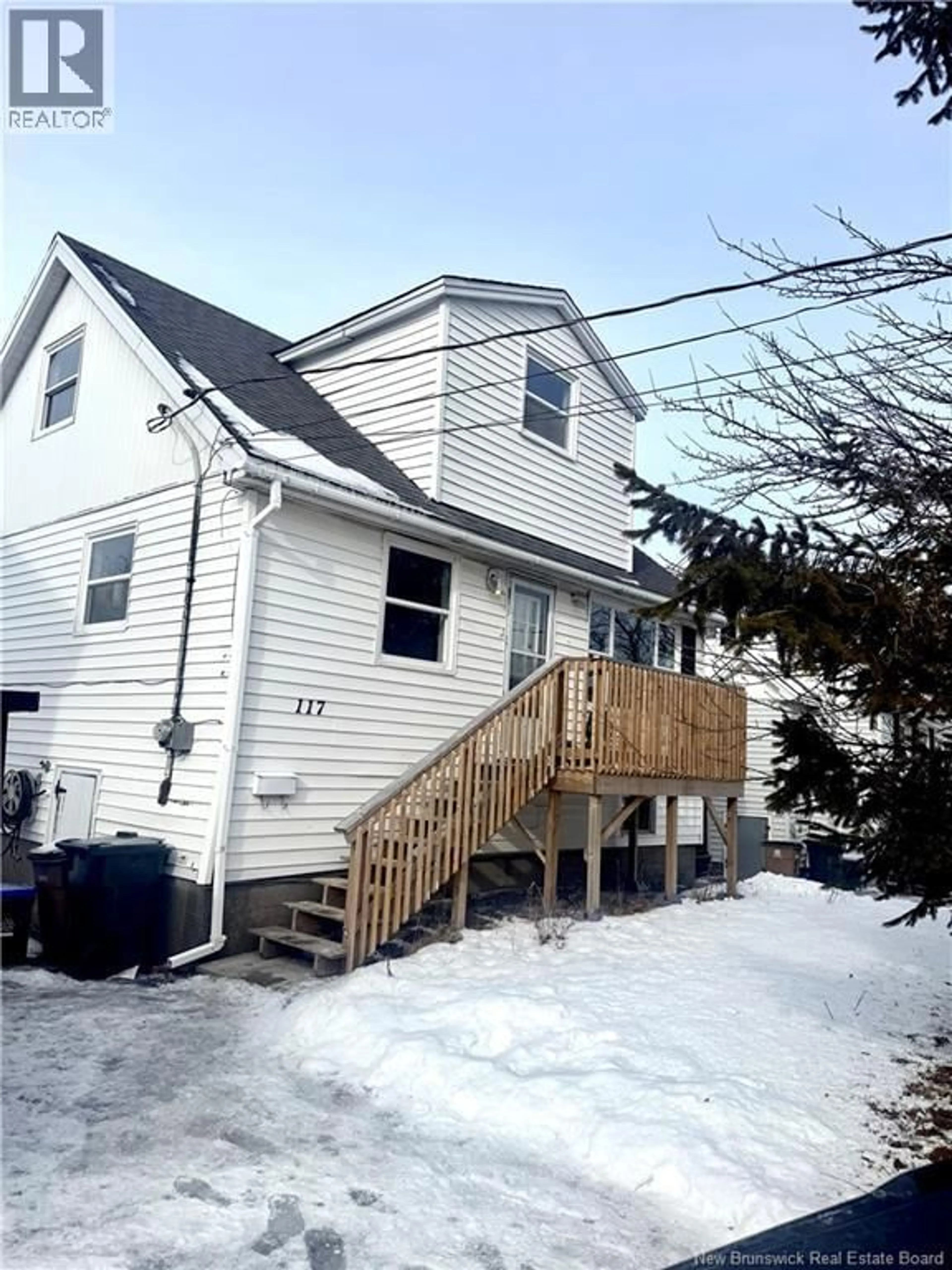 Home with vinyl exterior material, street for 117 TODD STREET, Saint John New Brunswick E2H1Y6