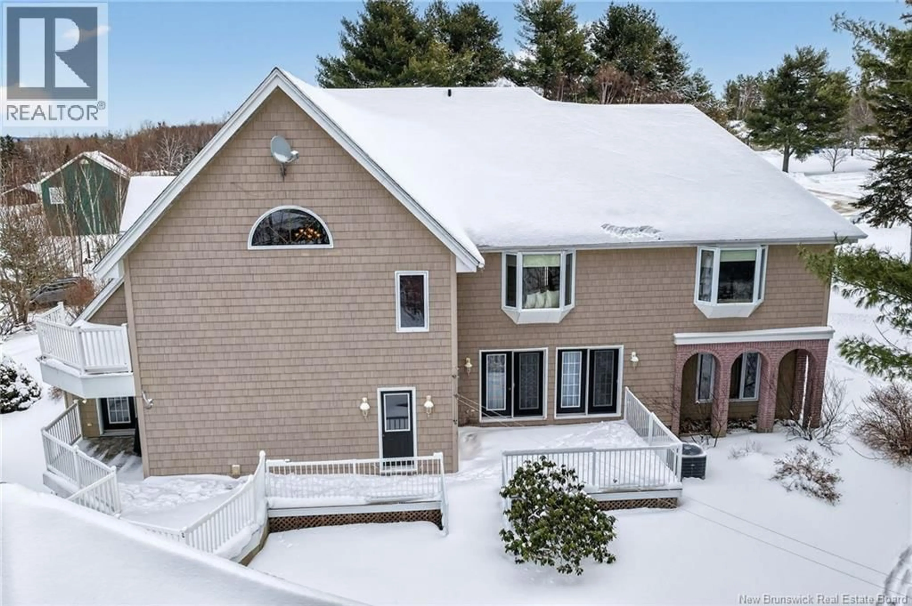 A pic from outside/outdoor area/front of a property/back of a property/a pic from drone, mountain view for 18 BREAU AVENUE, Miramichi New Brunswick E1N6M8