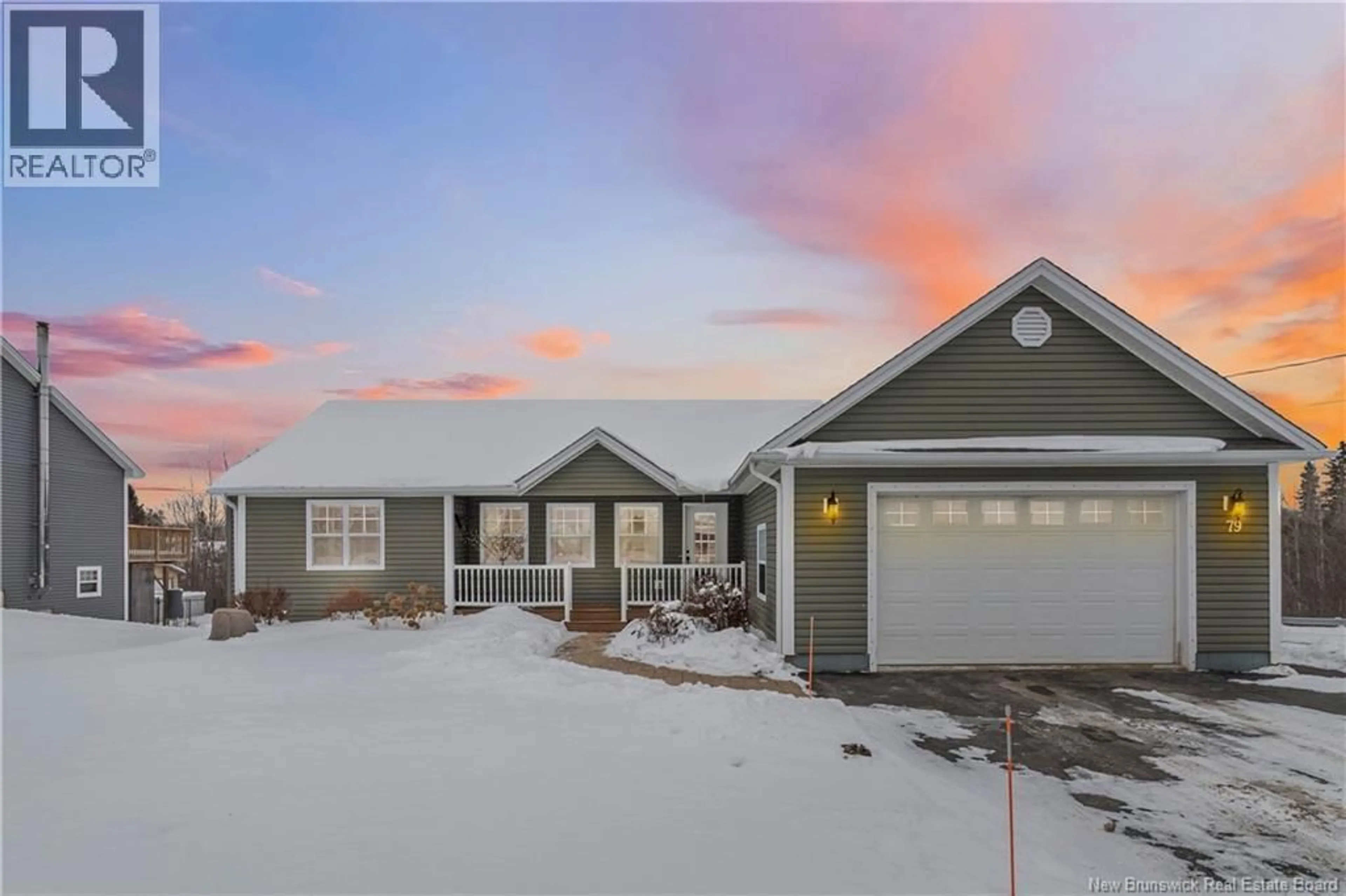 Home with vinyl exterior material, street for 79 PARKIN STREET, Salisbury New Brunswick E4J2N3