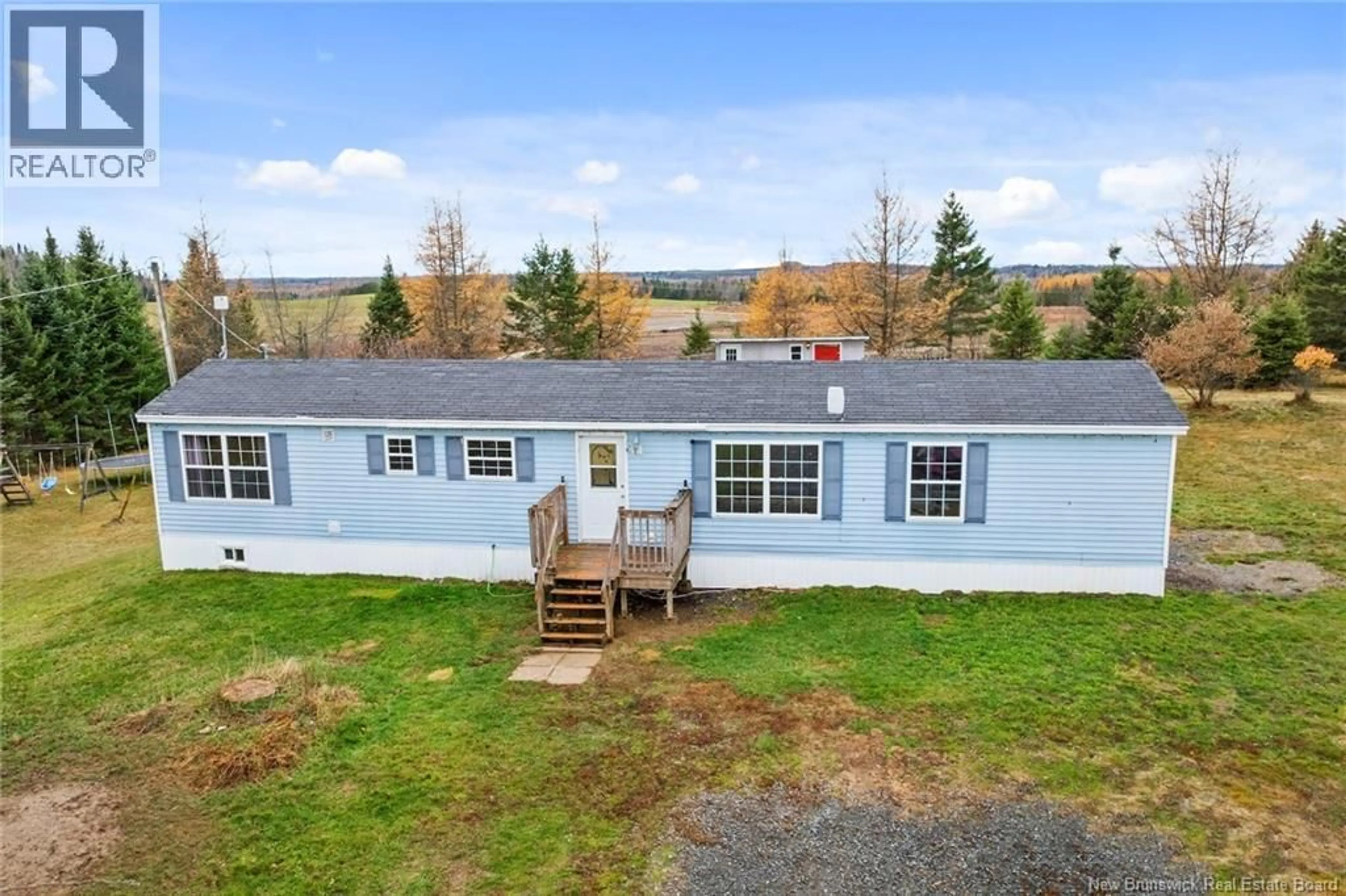 A pic from outside/outdoor area/front of a property/back of a property/a pic from drone, water/lake/river/ocean view for 257 WILMOT ROAD, Wilmot New Brunswick E7P2V8