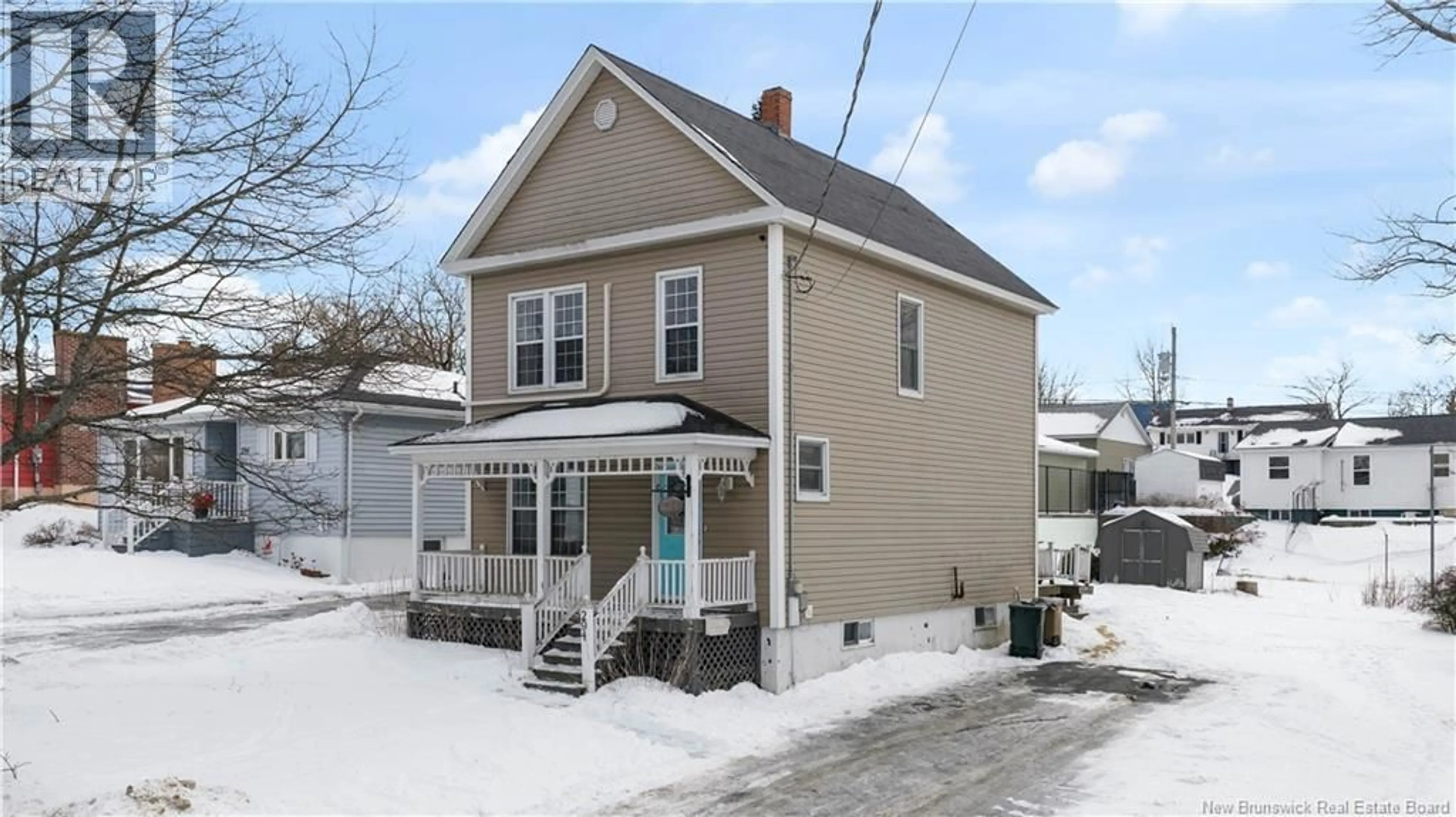 Home with vinyl exterior material, street for 294 SHERBROOKE STREET, Saint John New Brunswick E2M3L2