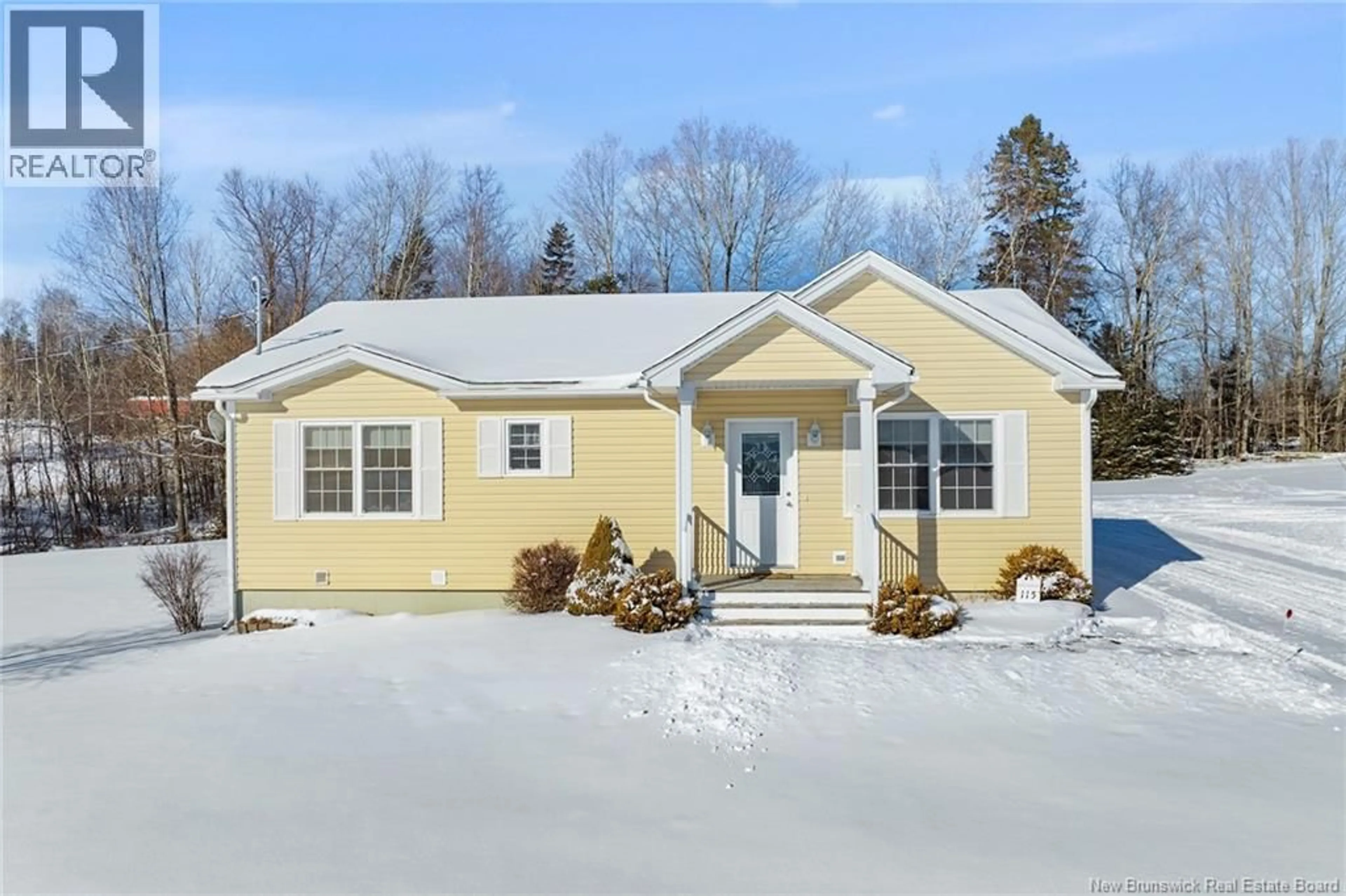 Home with vinyl exterior material, street for 115 MORRISON RD, Rossville New Brunswick E6G2N4