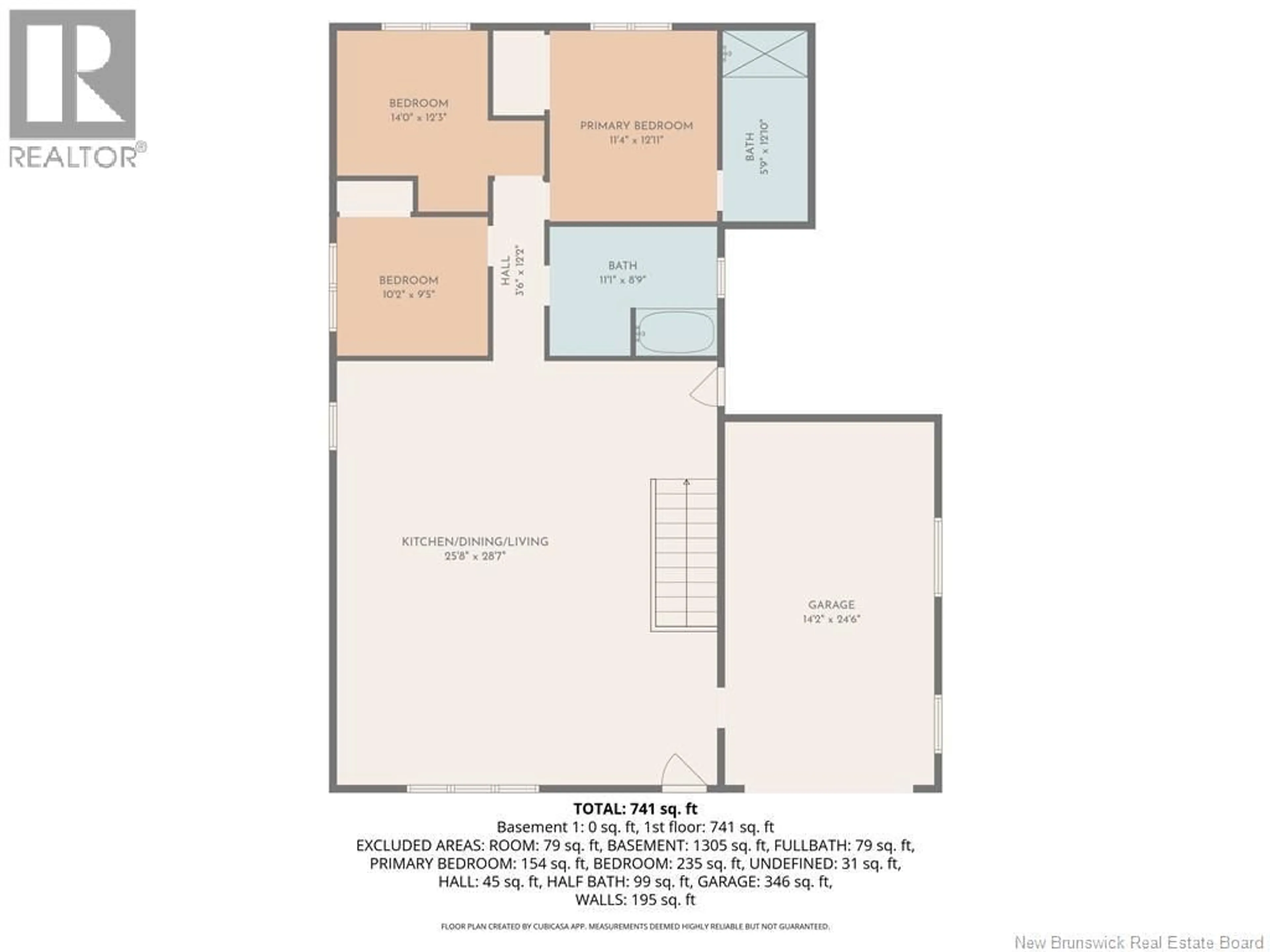Floor plan for 34 BURMAN, Sackville New Brunswick E4L0E7