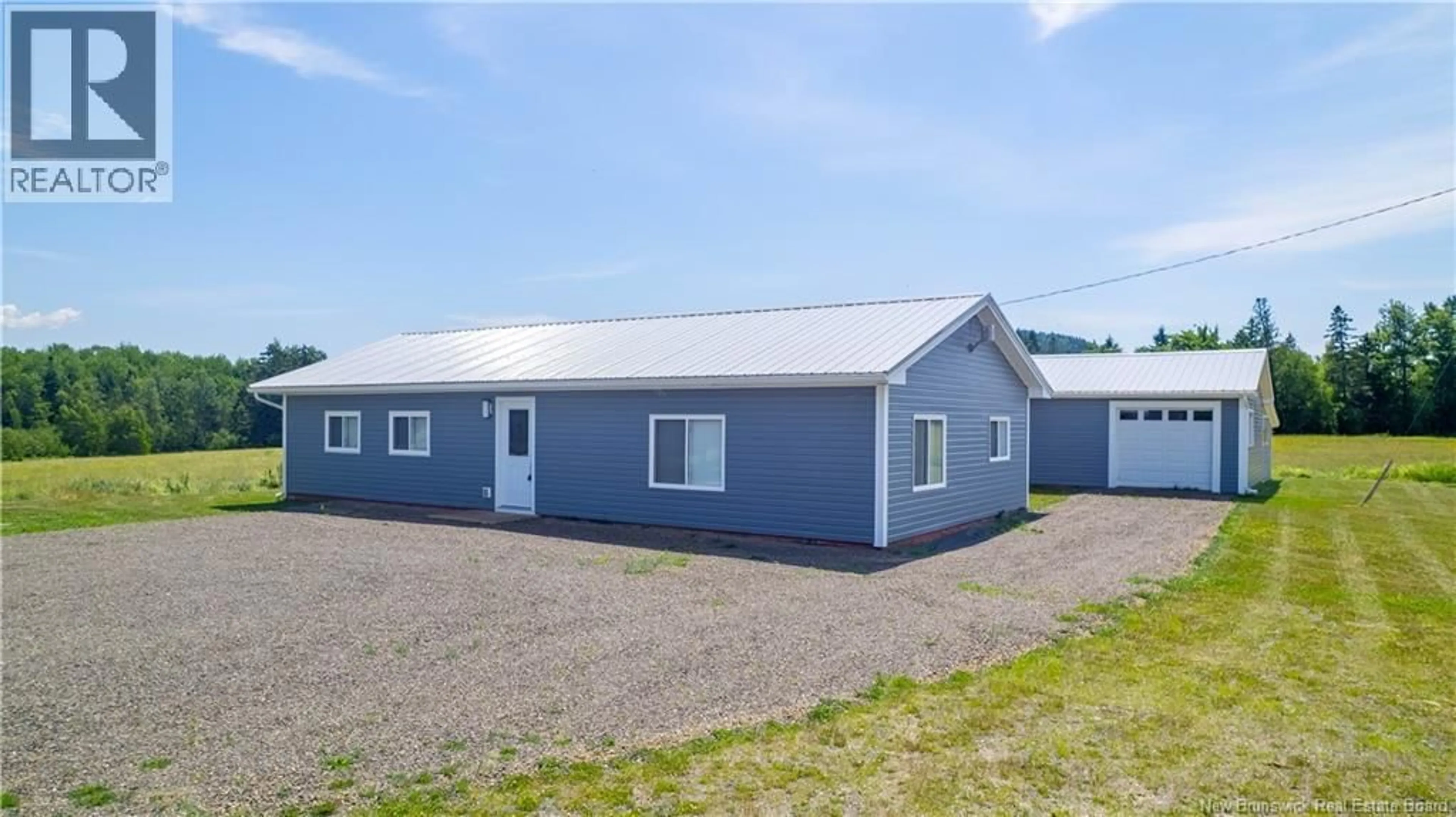 A pic from outside/outdoor area/front of a property/back of a property/a pic from drone, building for 1070 ROUTE 170, Oak Bay New Brunswick E3L4B1