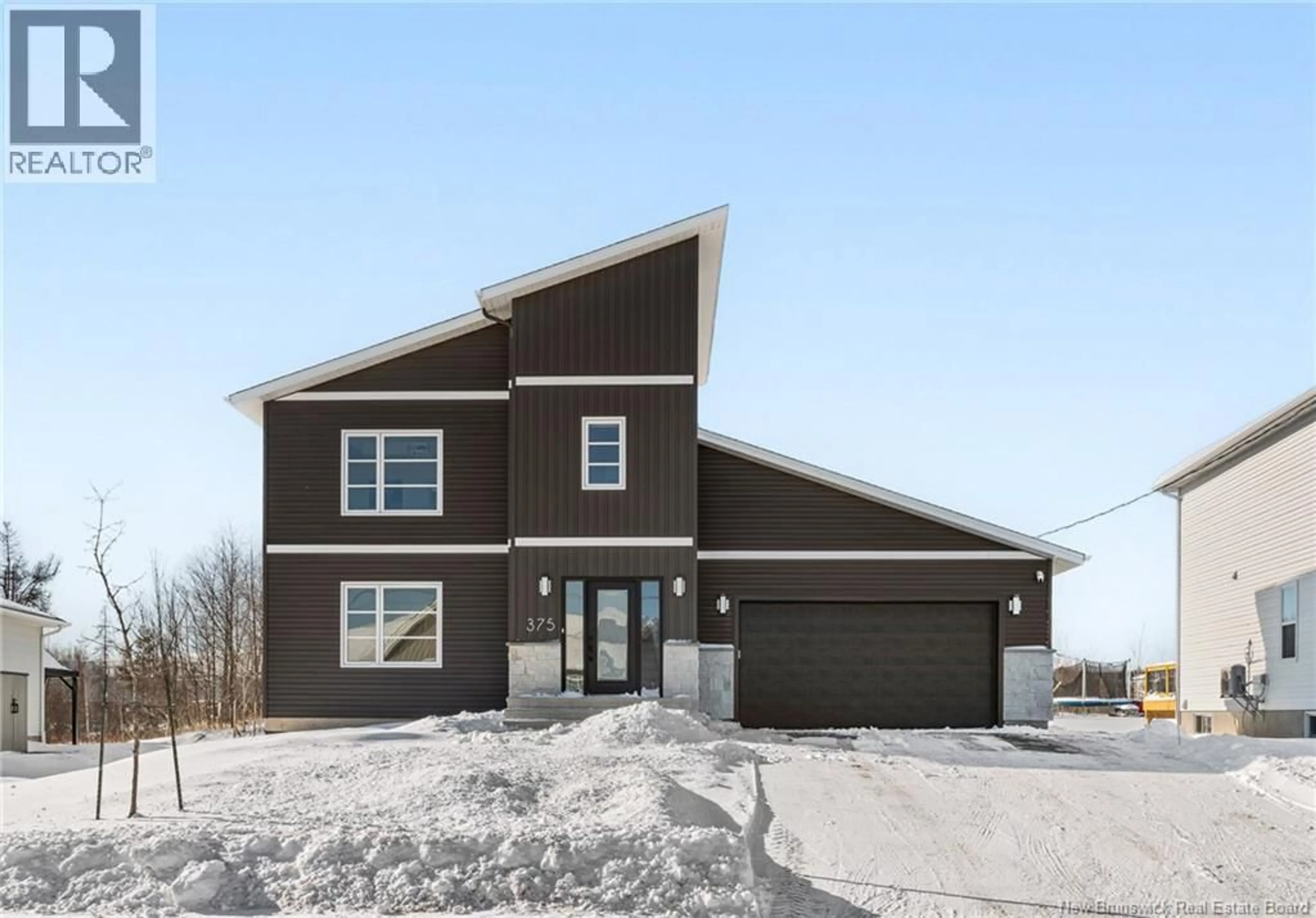 Home with vinyl exterior material, street for 375 GLENGROVE ROAD, Moncton New Brunswick E1A9S7