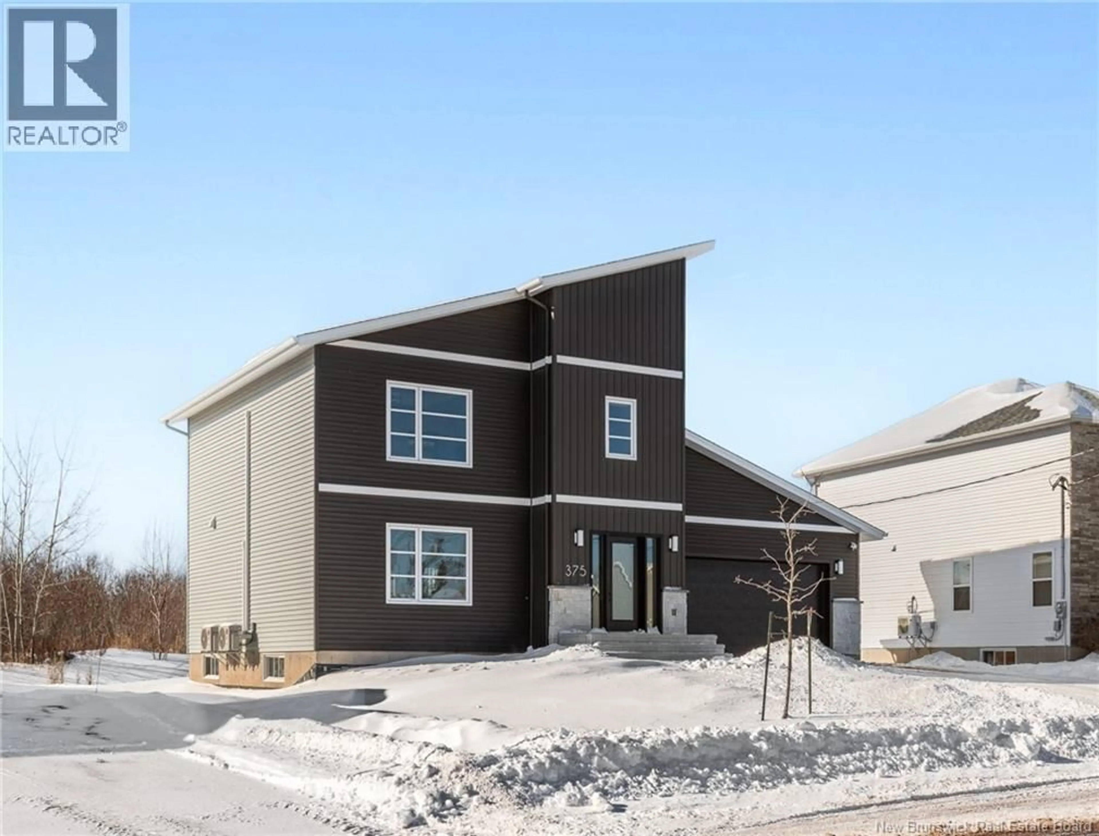 Home with vinyl exterior material, street for 375 GLENGROVE ROAD, Moncton New Brunswick E1A9S7
