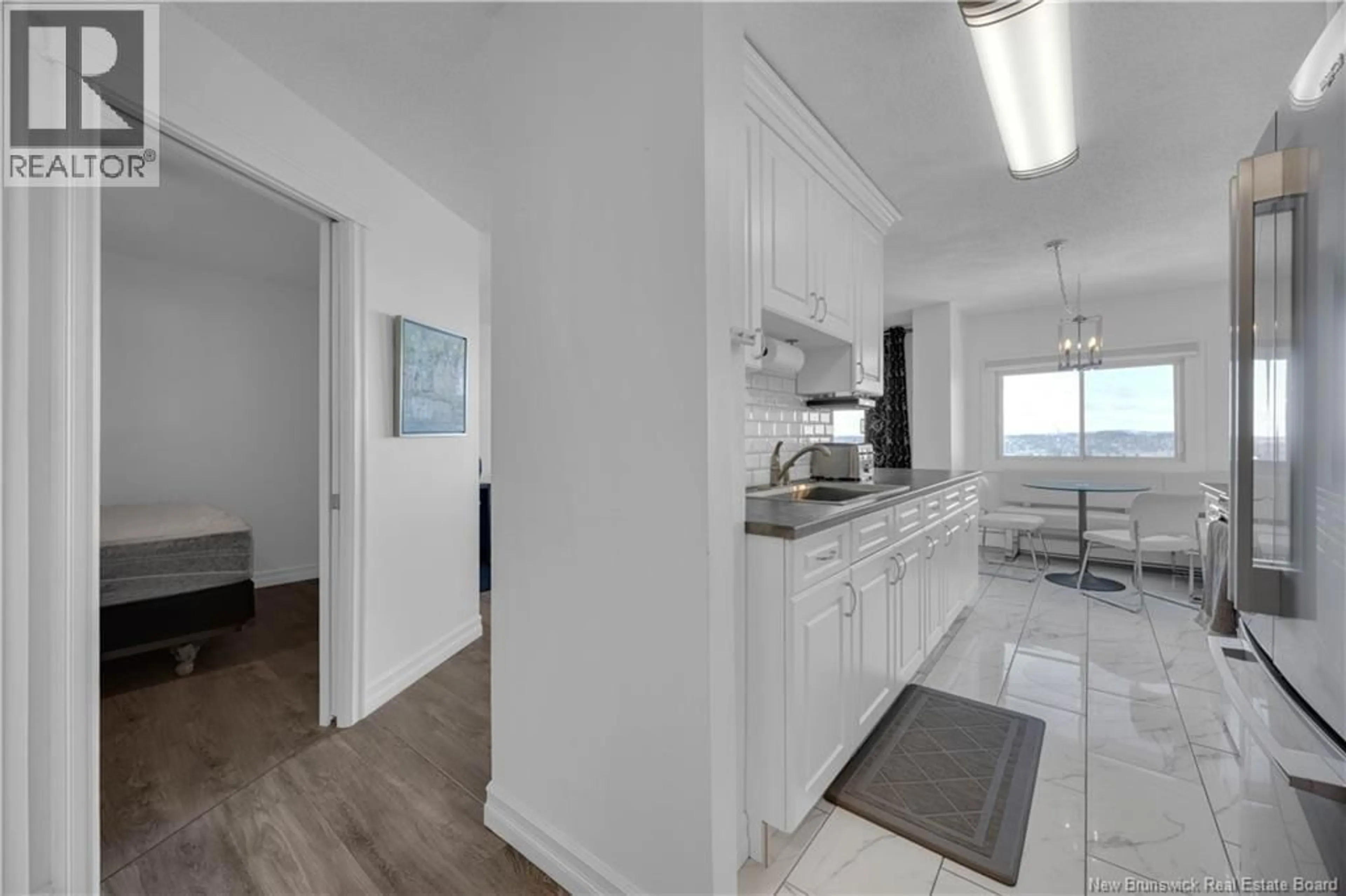 Open concept kitchen, ceramic/tile floor for 1003 - 310 WOODWARD AVENUE, Saint John New Brunswick E2K2L1