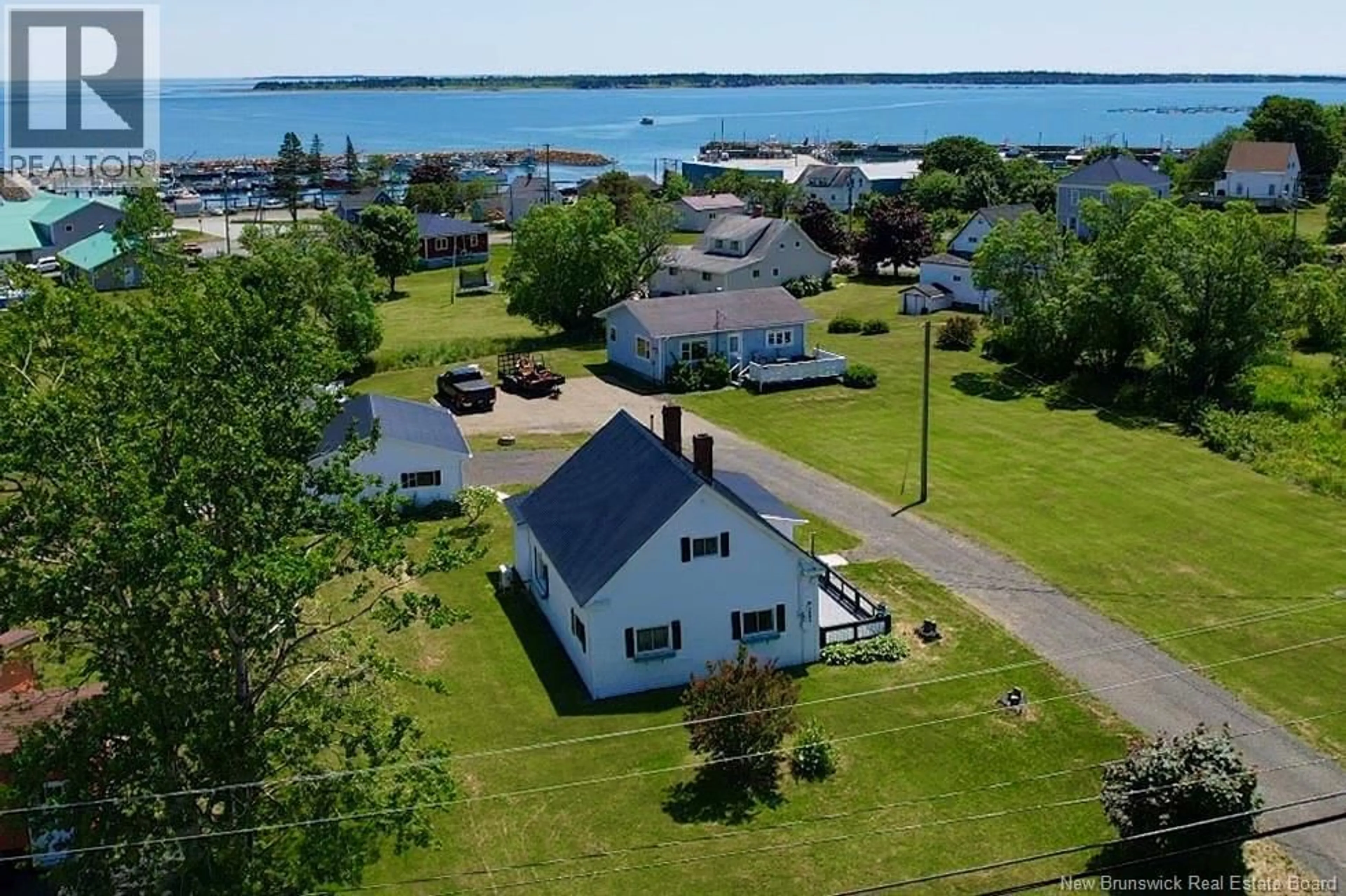 A pic from outside/outdoor area/front of a property/back of a property/a pic from drone, water/lake/river/ocean view for 1891 ROUTE 776, Grand Manan New Brunswick E5G3H1