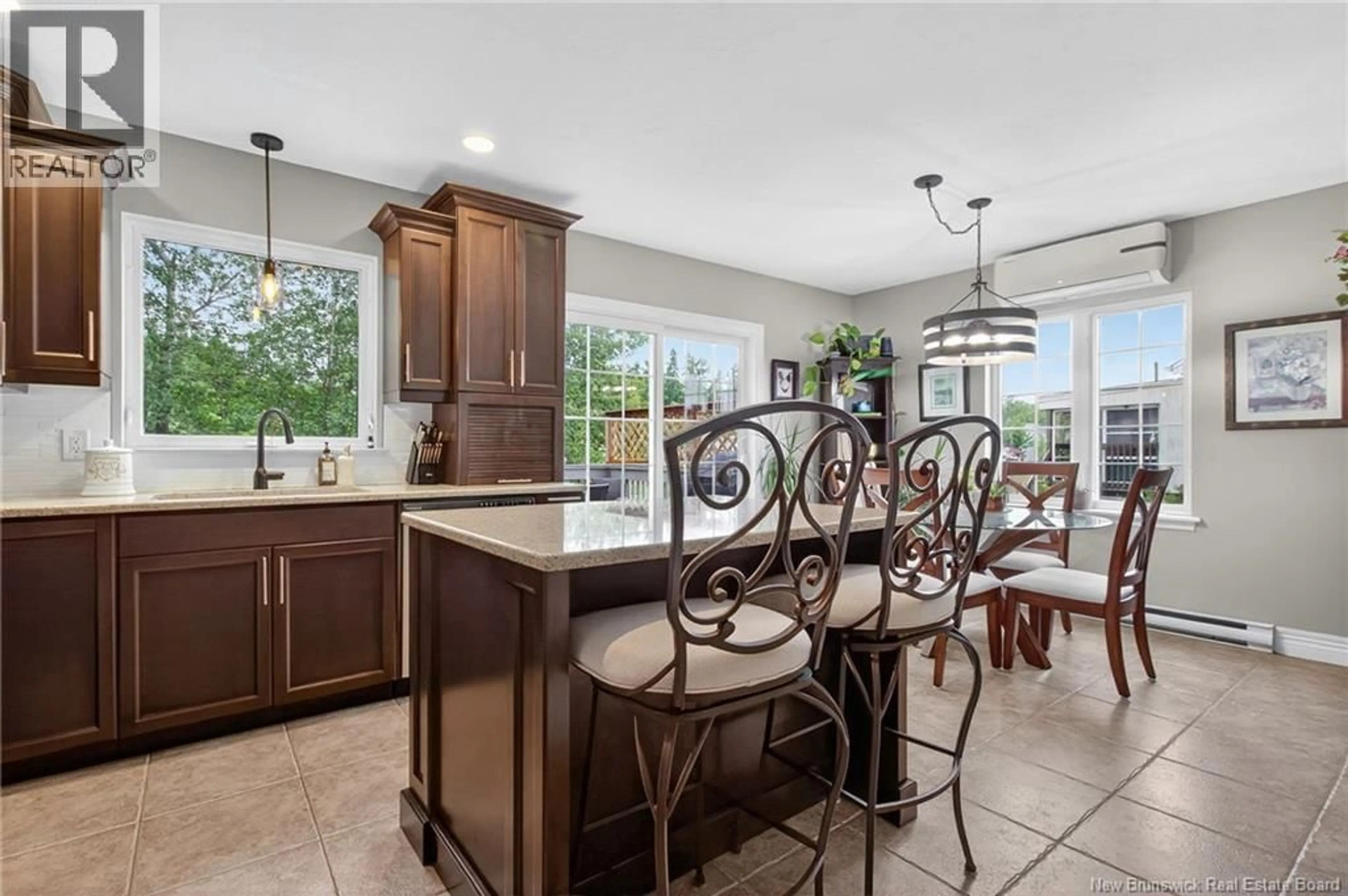 Open concept kitchen, ceramic/tile floor for 340 ALFRED-LÉGER STREET, Dieppe New Brunswick E1A8J3