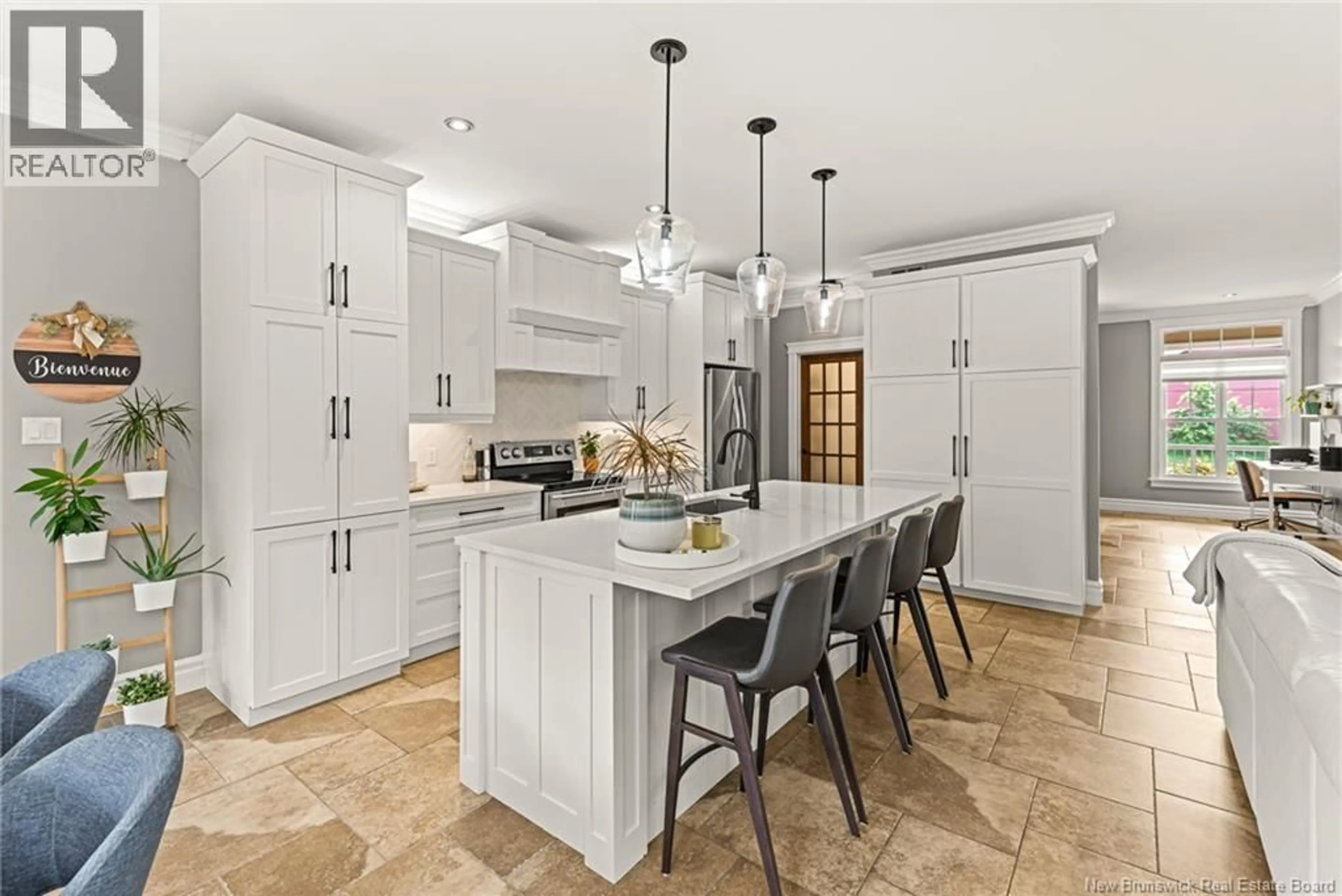 Open concept kitchen, ceramic/tile floor for 14 JEANNITA STREET, Shediac New Brunswick E4P0E8