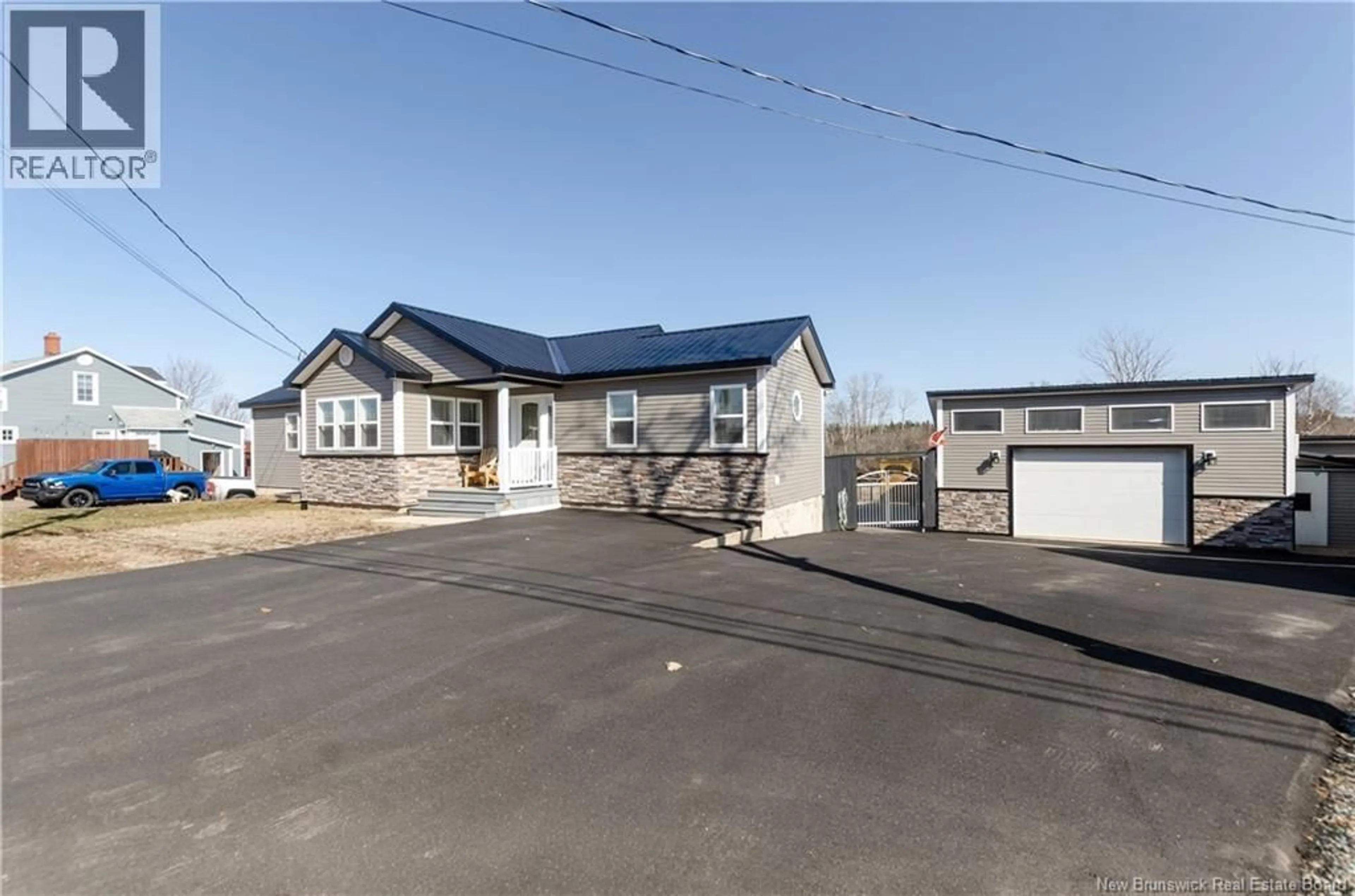 Home with vinyl exterior material, street for 110 OLD POST ROAD, Petitcodiac New Brunswick E4Z4P1