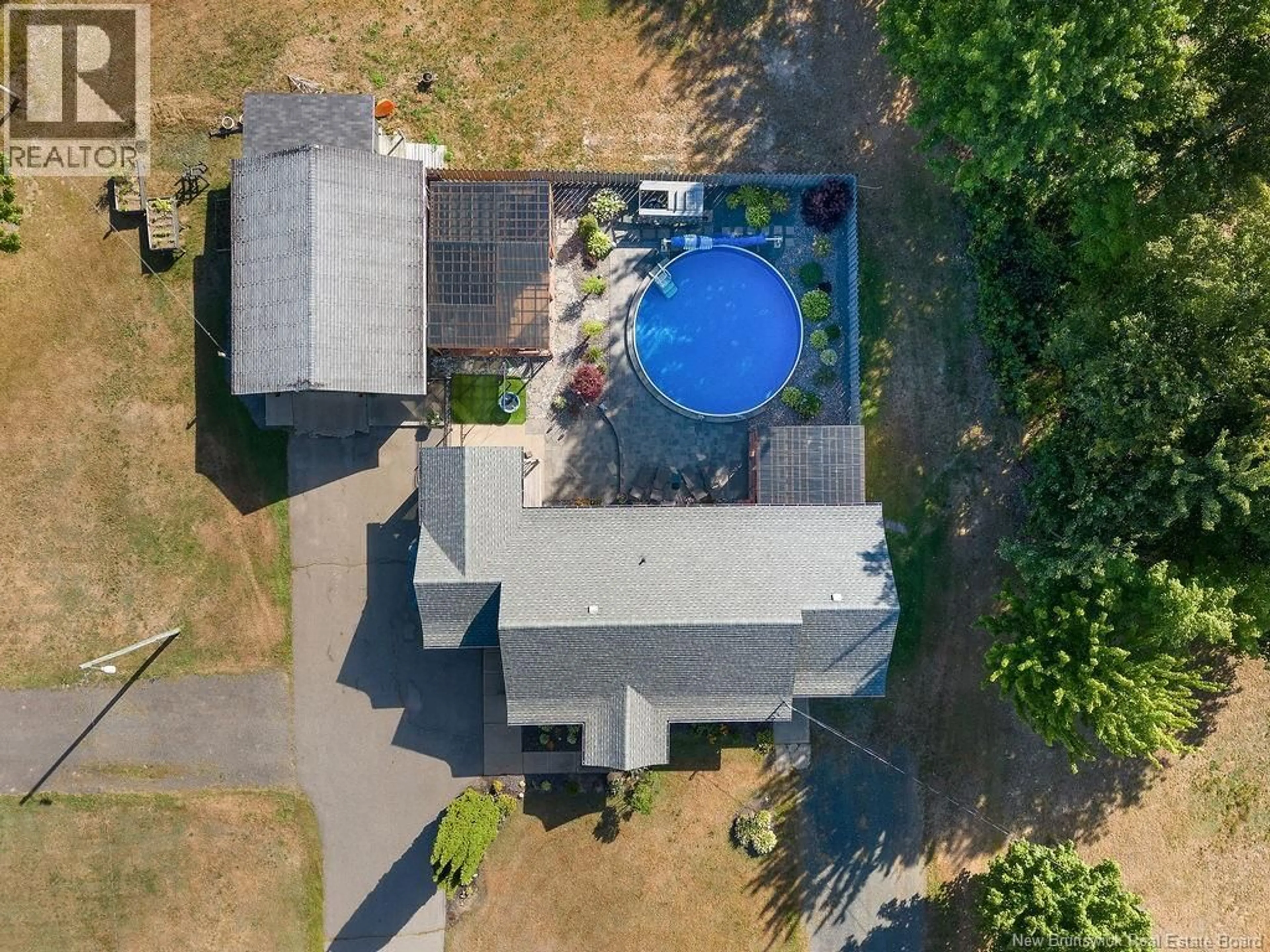 A pic from outside/outdoor area/front of a property/back of a property/a pic from drone, building for 1196 ROUTE 455, Caissie Road New Brunswick E9G2Z5