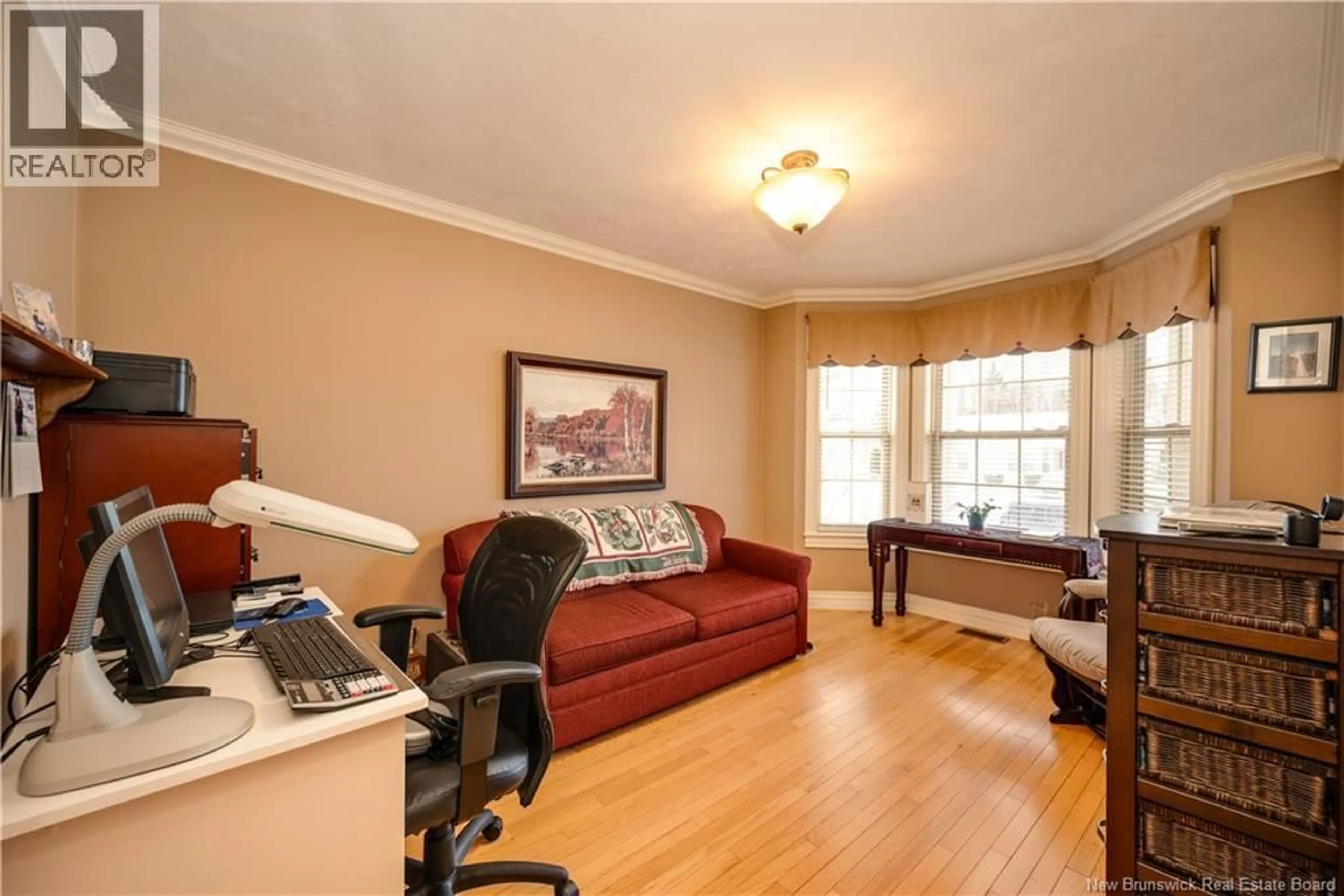 Living room with furniture, wood/laminate floor for 78 COLBY CRESCENT, Moncton New Brunswick E1G5M3