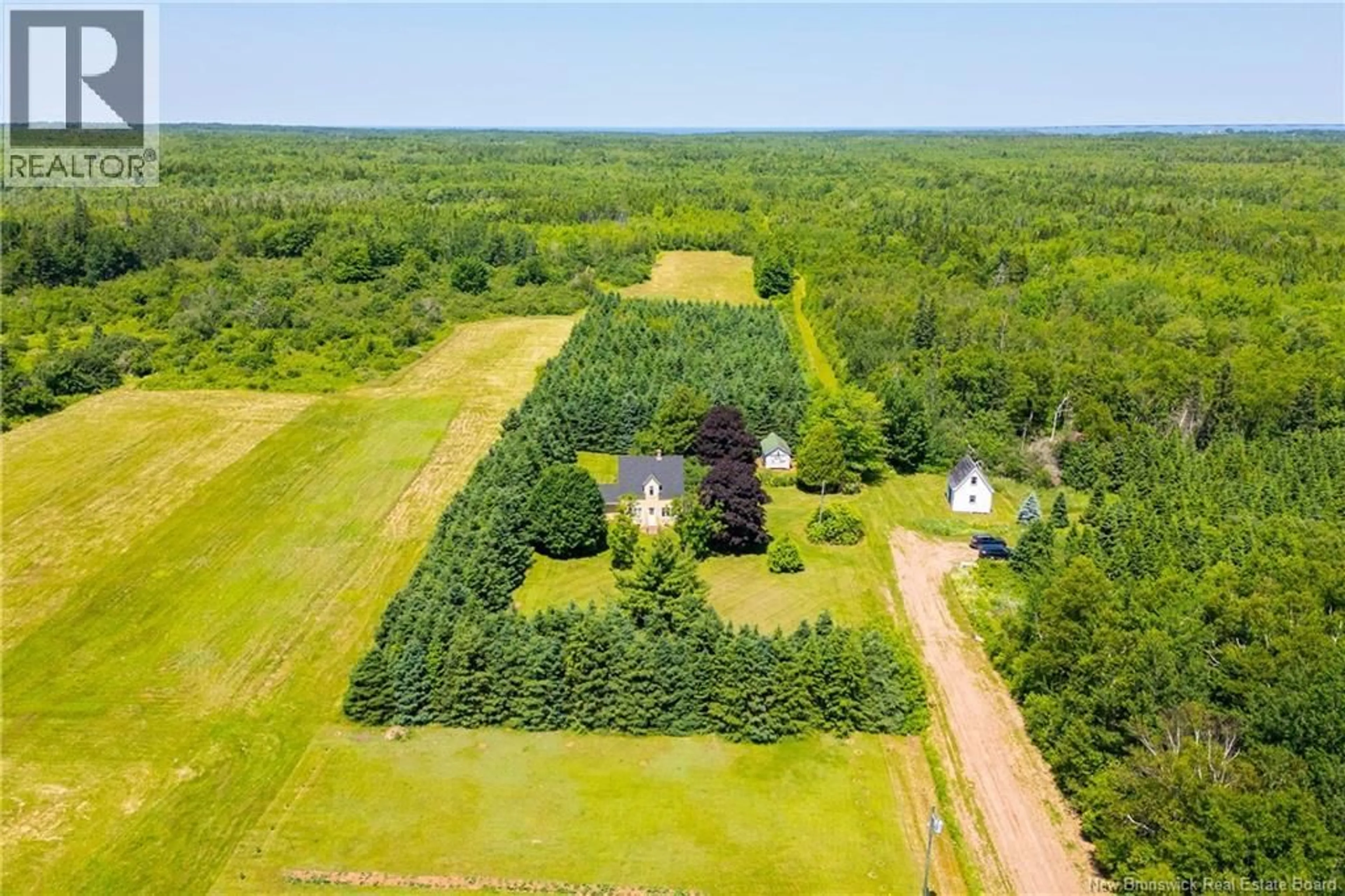 A pic from outside/outdoor area/front of a property/back of a property/a pic from drone, forest/trees view for 22 CAPE SPEAR CROSS ROAD, Cape Spear New Brunswick E4M3C5