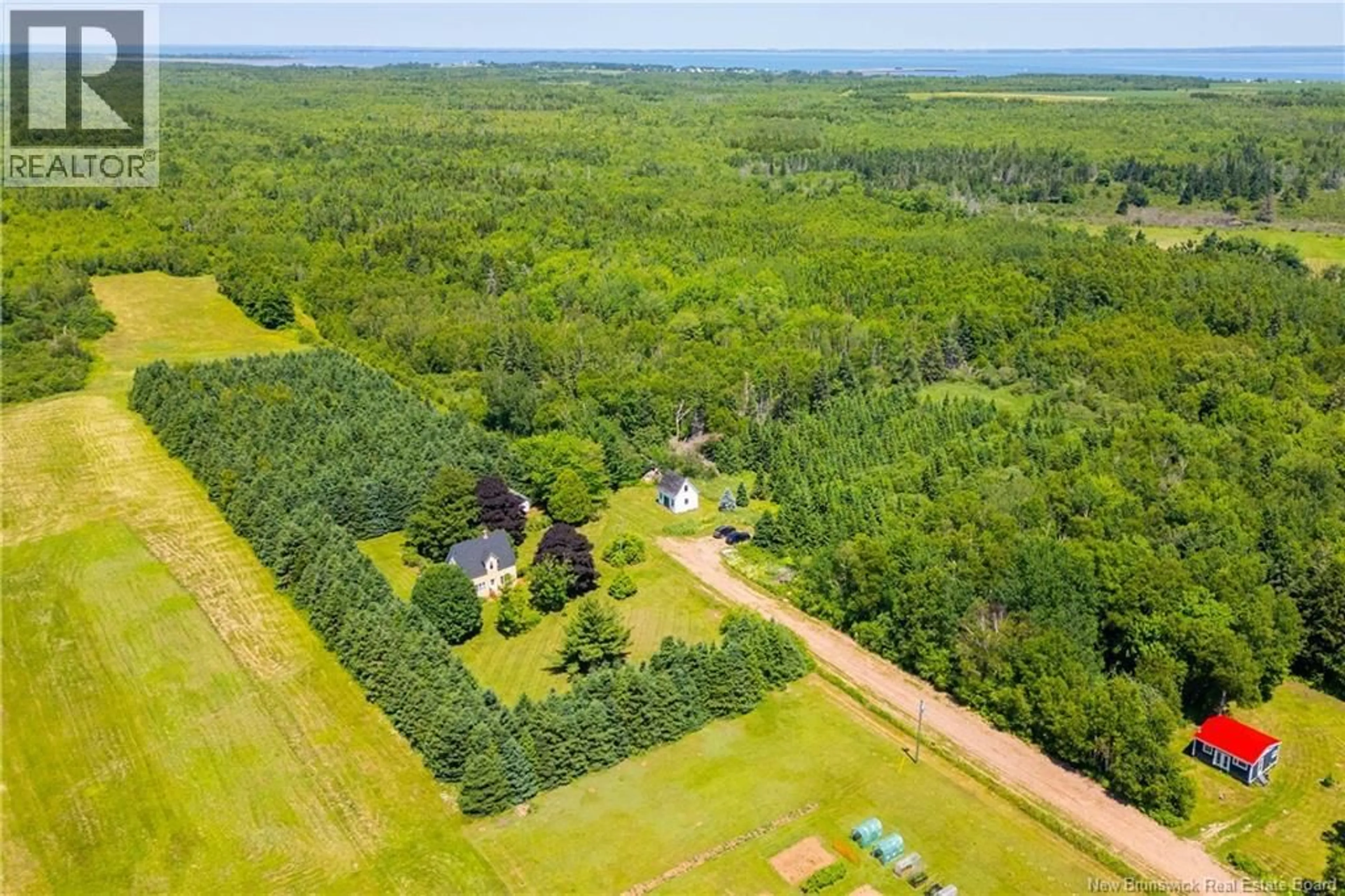 A pic from outside/outdoor area/front of a property/back of a property/a pic from drone, forest/trees view for 22 CAPE SPEAR CROSS ROAD, Cape Spear New Brunswick E4M3C5