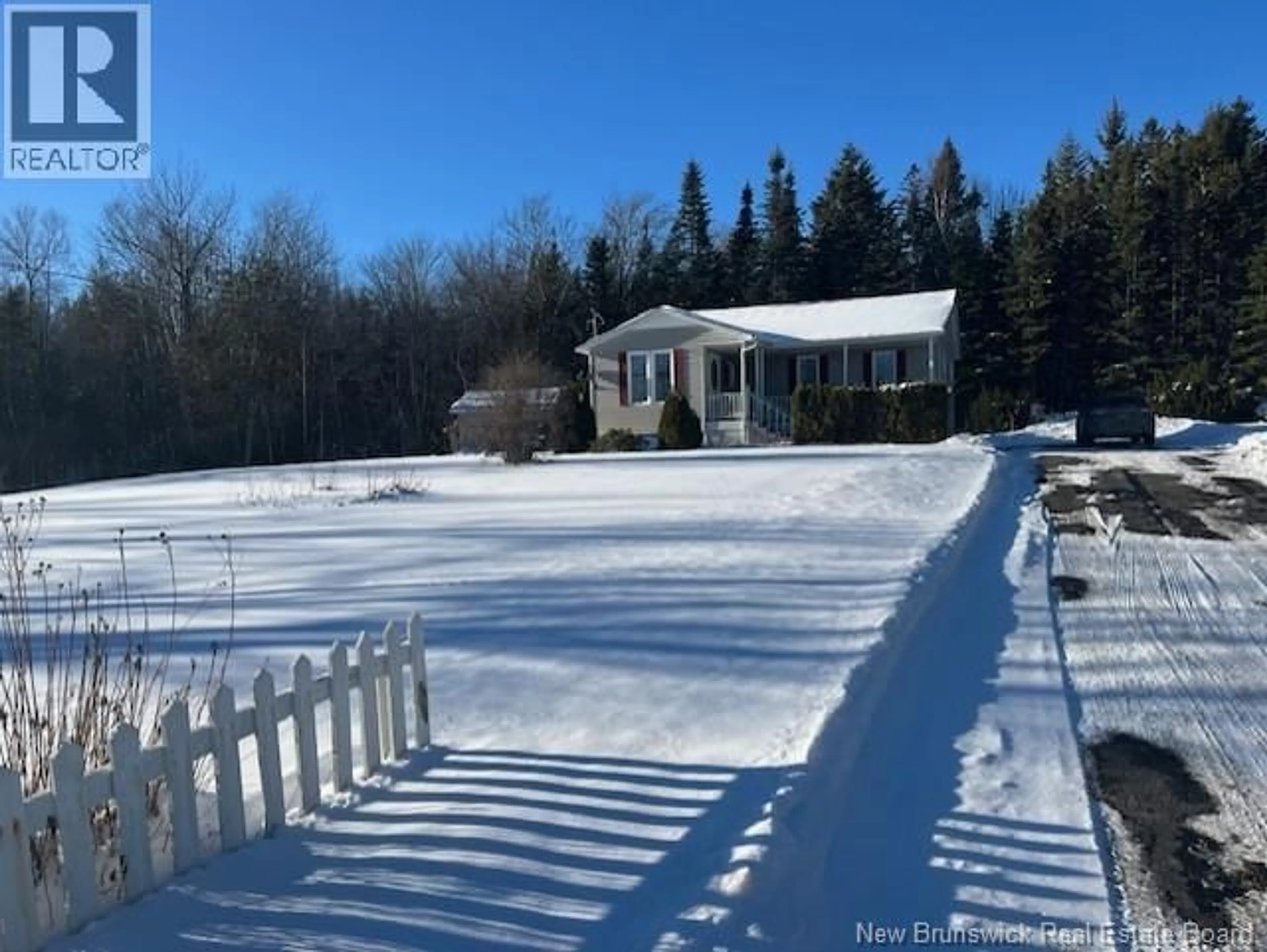 A pic from outside/outdoor area/front of a property/back of a property/a pic from drone, water/lake/river/ocean view for 1788 RTE 3, Harvey New Brunswick E6K2P6