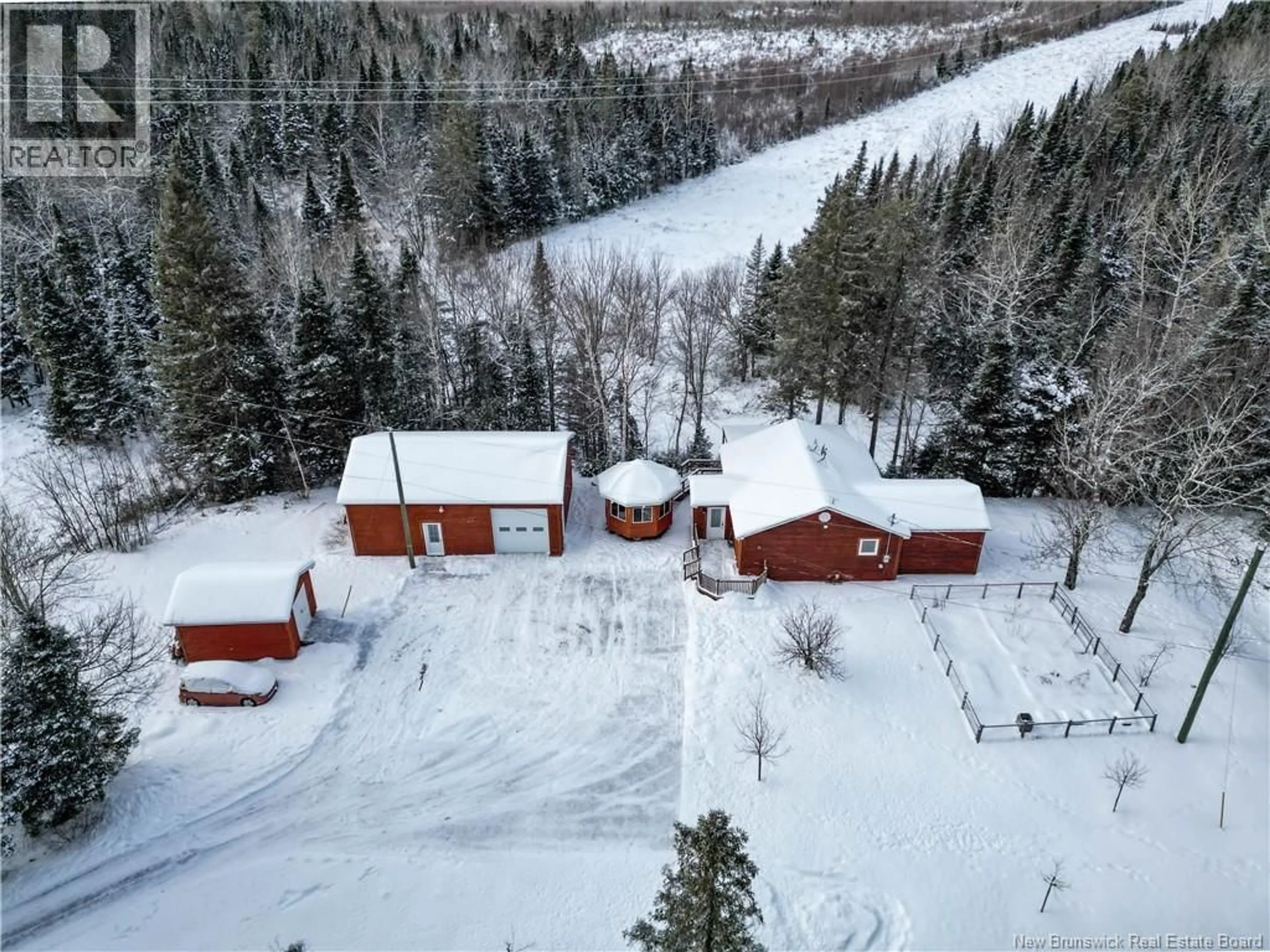 A pic from outside/outdoor area/front of a property/back of a property/a pic from drone, unknown for 6099 ROUTE 116, Harcourt New Brunswick E4T4M7