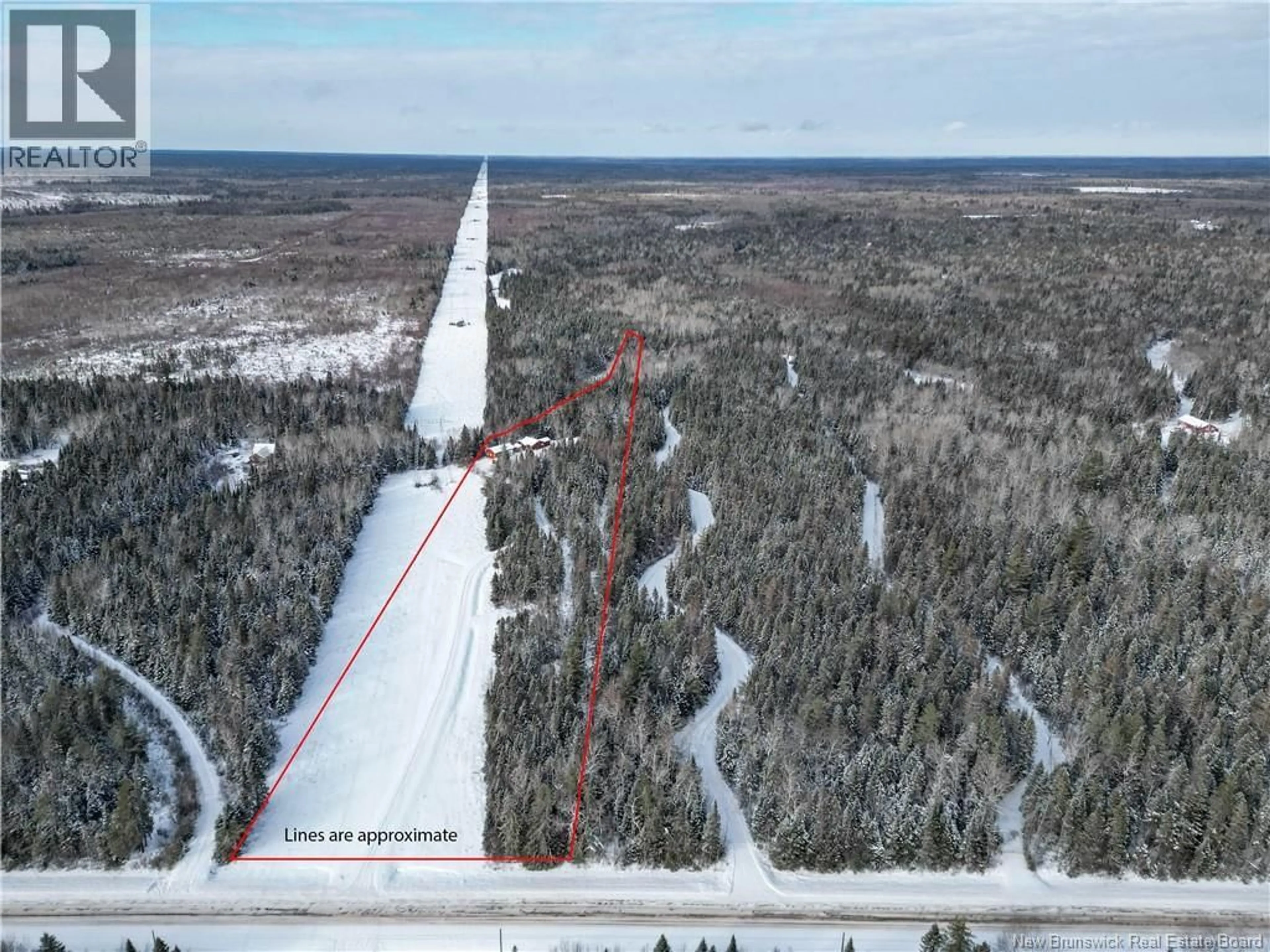 A pic from outside/outdoor area/front of a property/back of a property/a pic from drone, forest/trees view for 6099 ROUTE 116, Harcourt New Brunswick E4T4M7