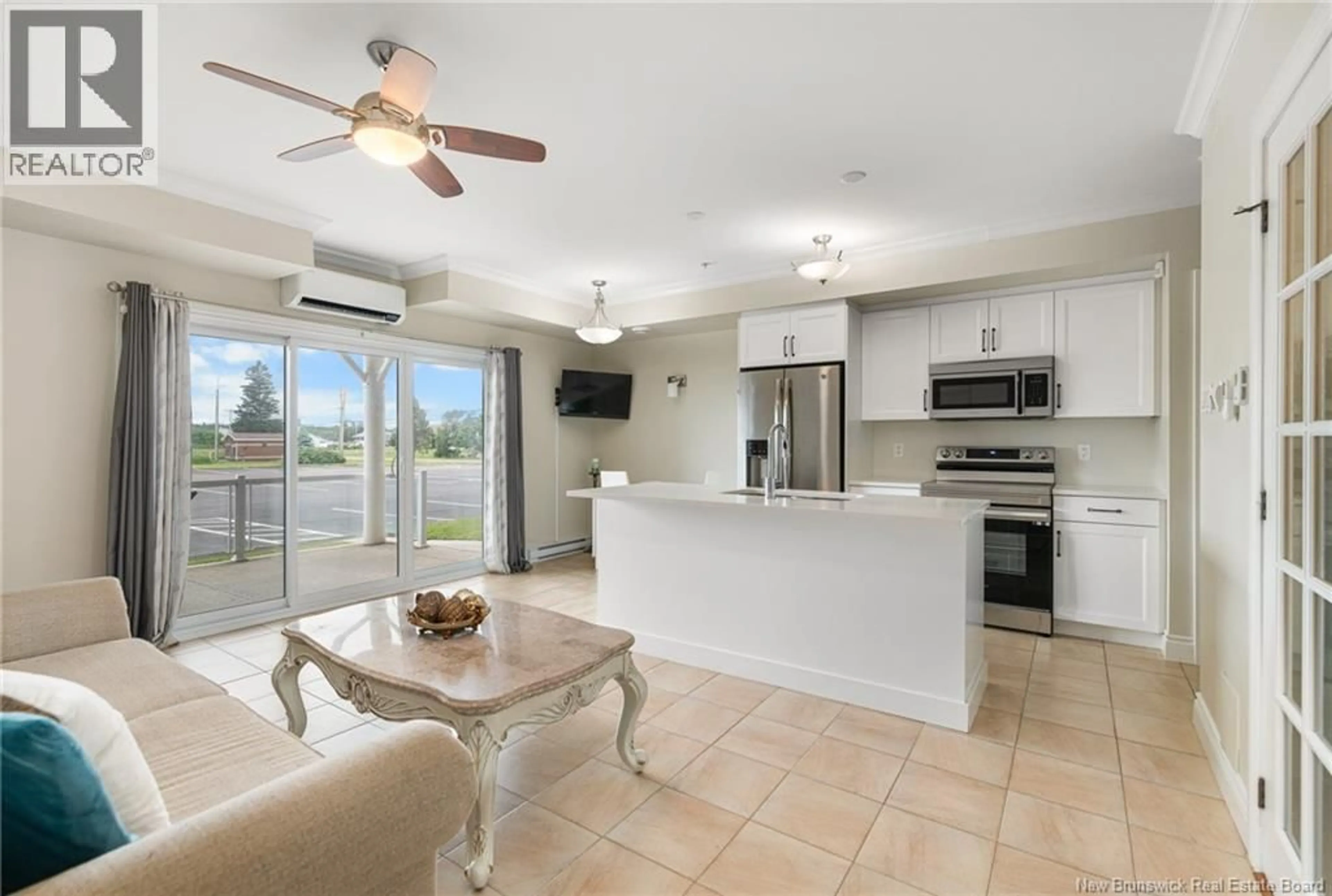 Open concept kitchen, ceramic/tile floor for 119 - 69 CAP BIMET BOULEVARD, Grand-Barachois New Brunswick E4P6X5