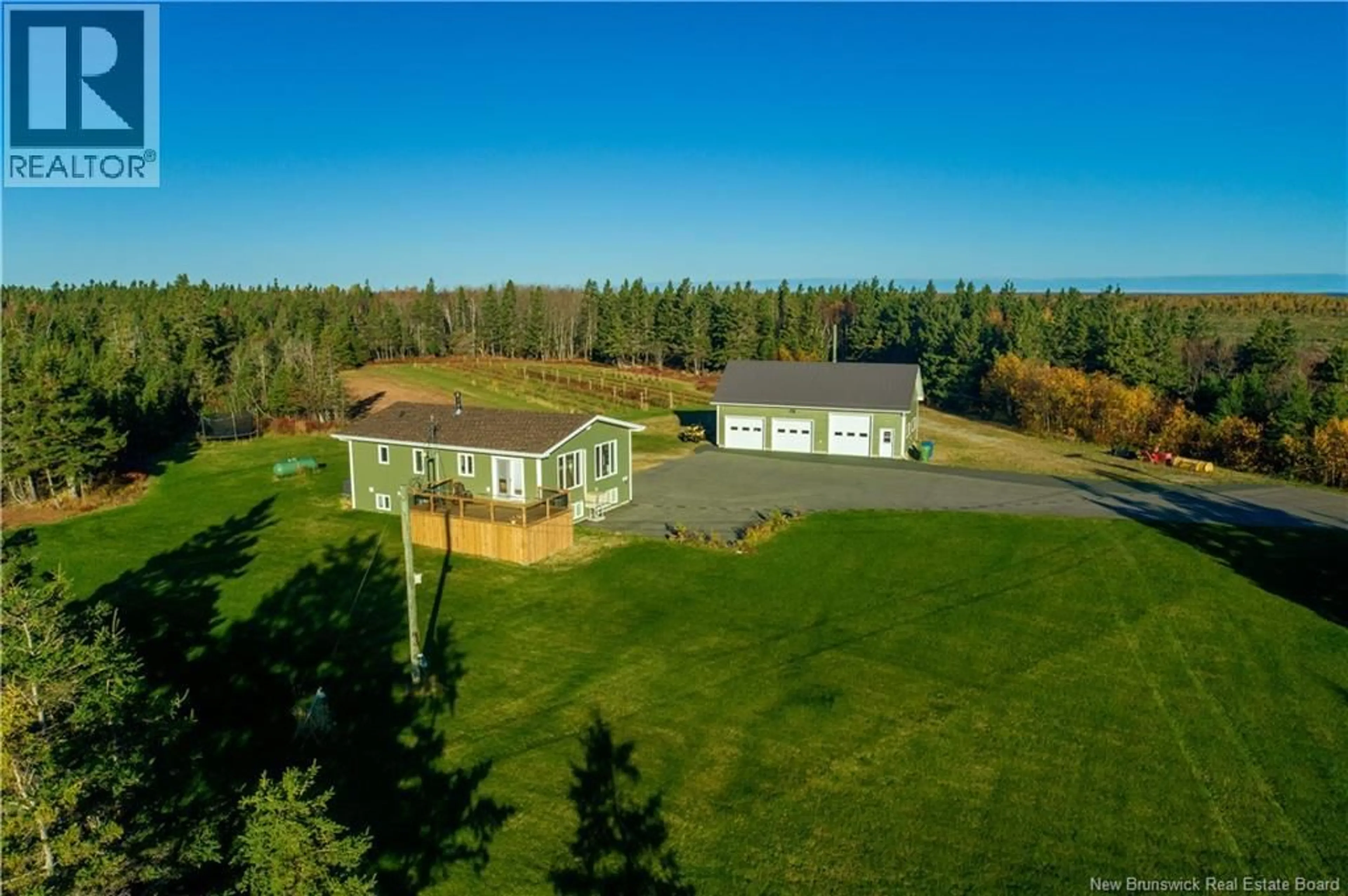 A pic from outside/outdoor area/front of a property/back of a property/a pic from drone, unknown for 3481 NB 305, Pigeon Hill New Brunswick E8T2W9