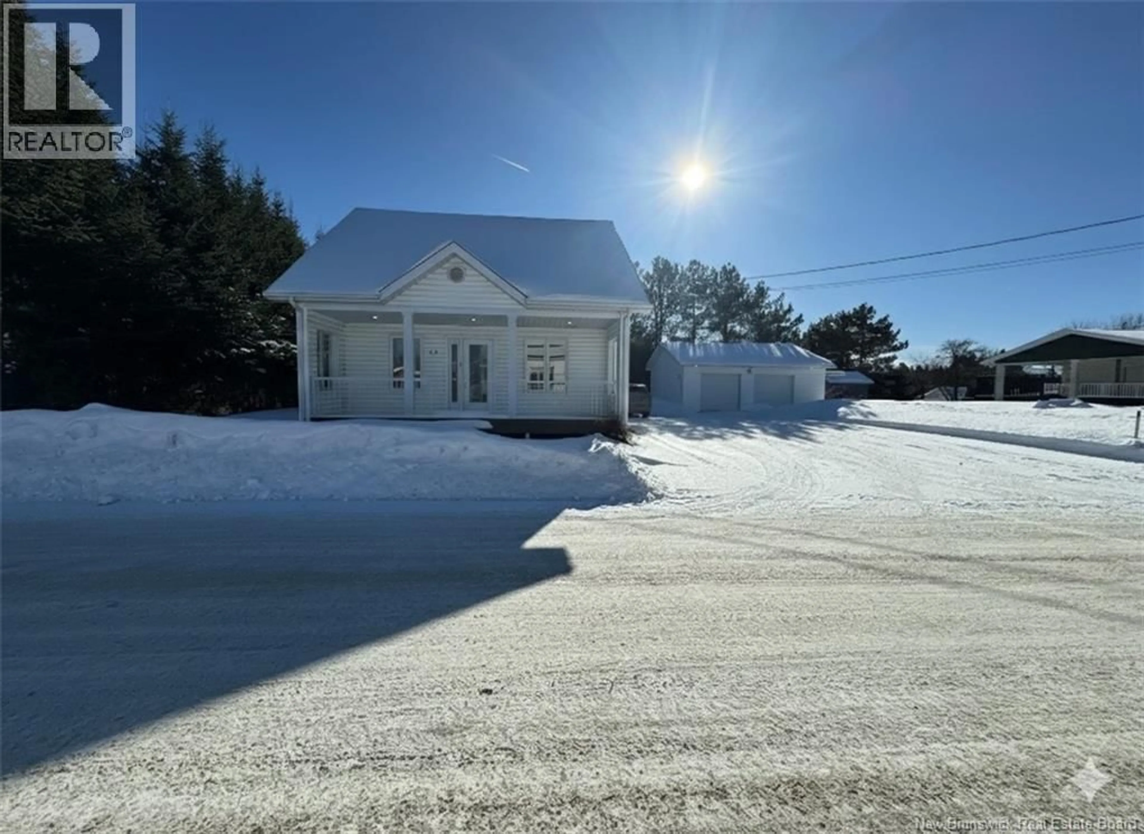 A pic from outside/outdoor area/front of a property/back of a property/a pic from drone, unknown for 17 EVANGELINE STREET, Saint-Quentin New Brunswick E8A1M8