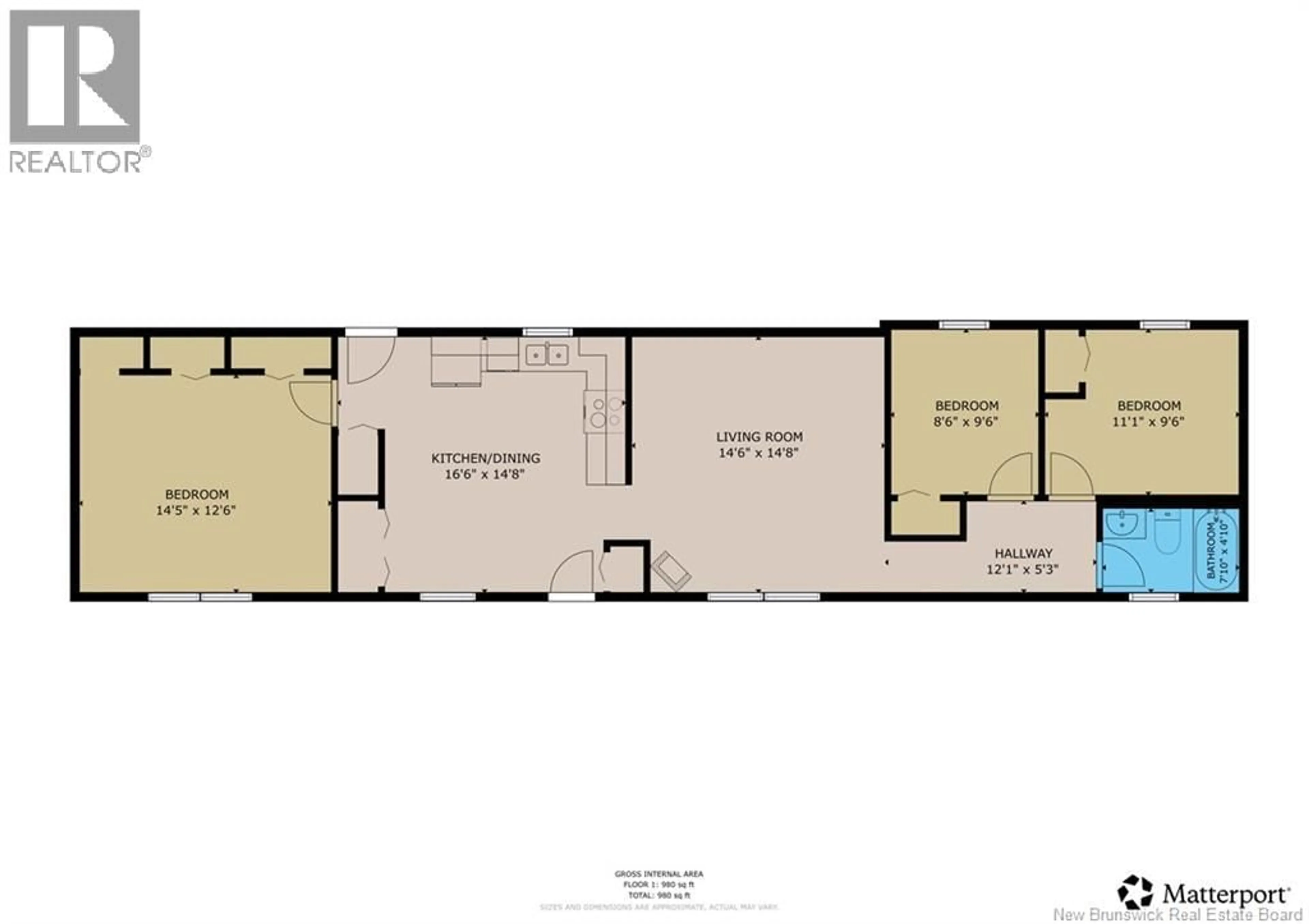 Floor plan for 61 COMMUNICATION ROAD, Irishtown New Brunswick E1H2G3