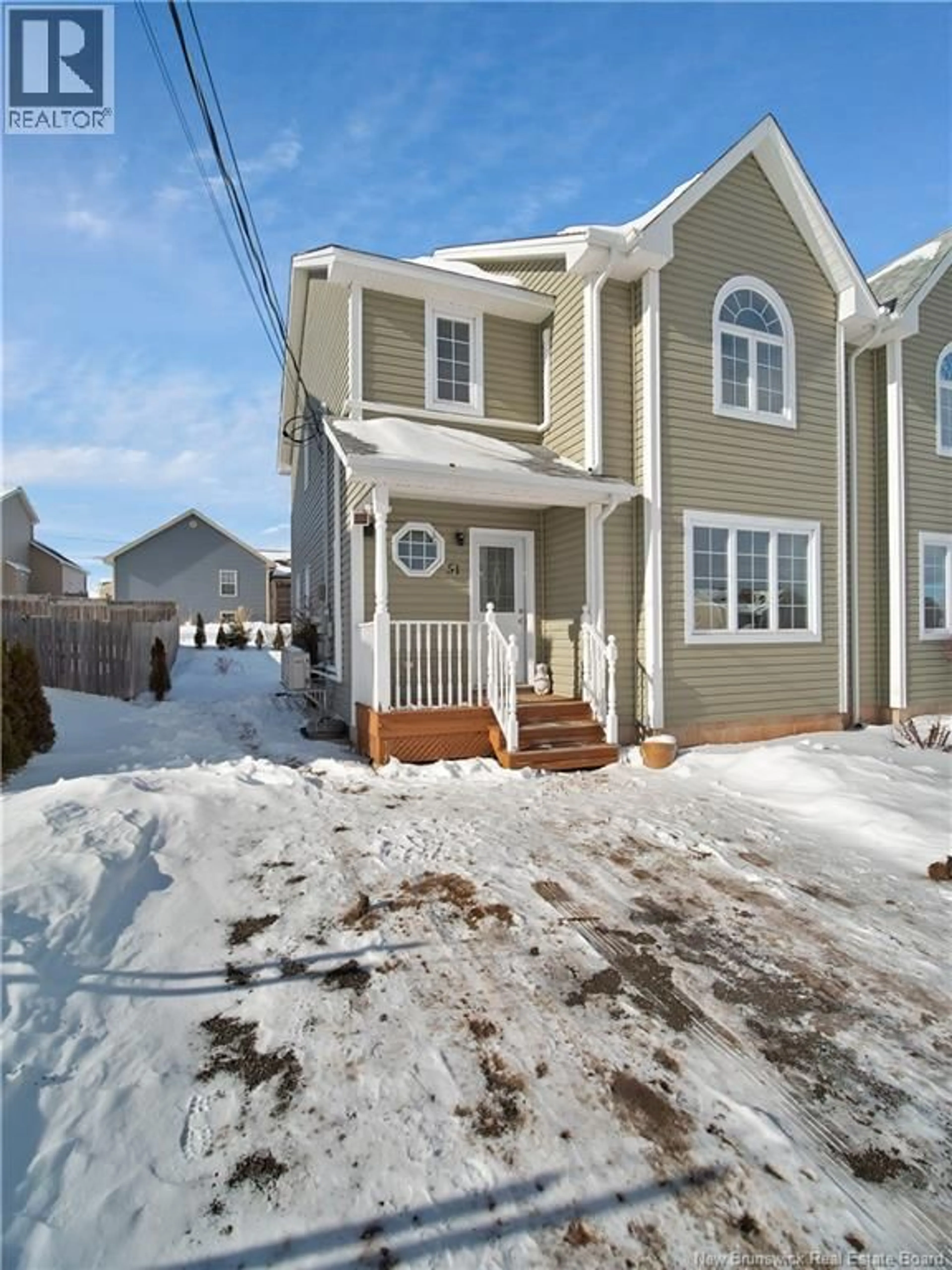 Home with vinyl exterior material, street for 51 HARMONY DRIVE, Riverview New Brunswick E1B0L6