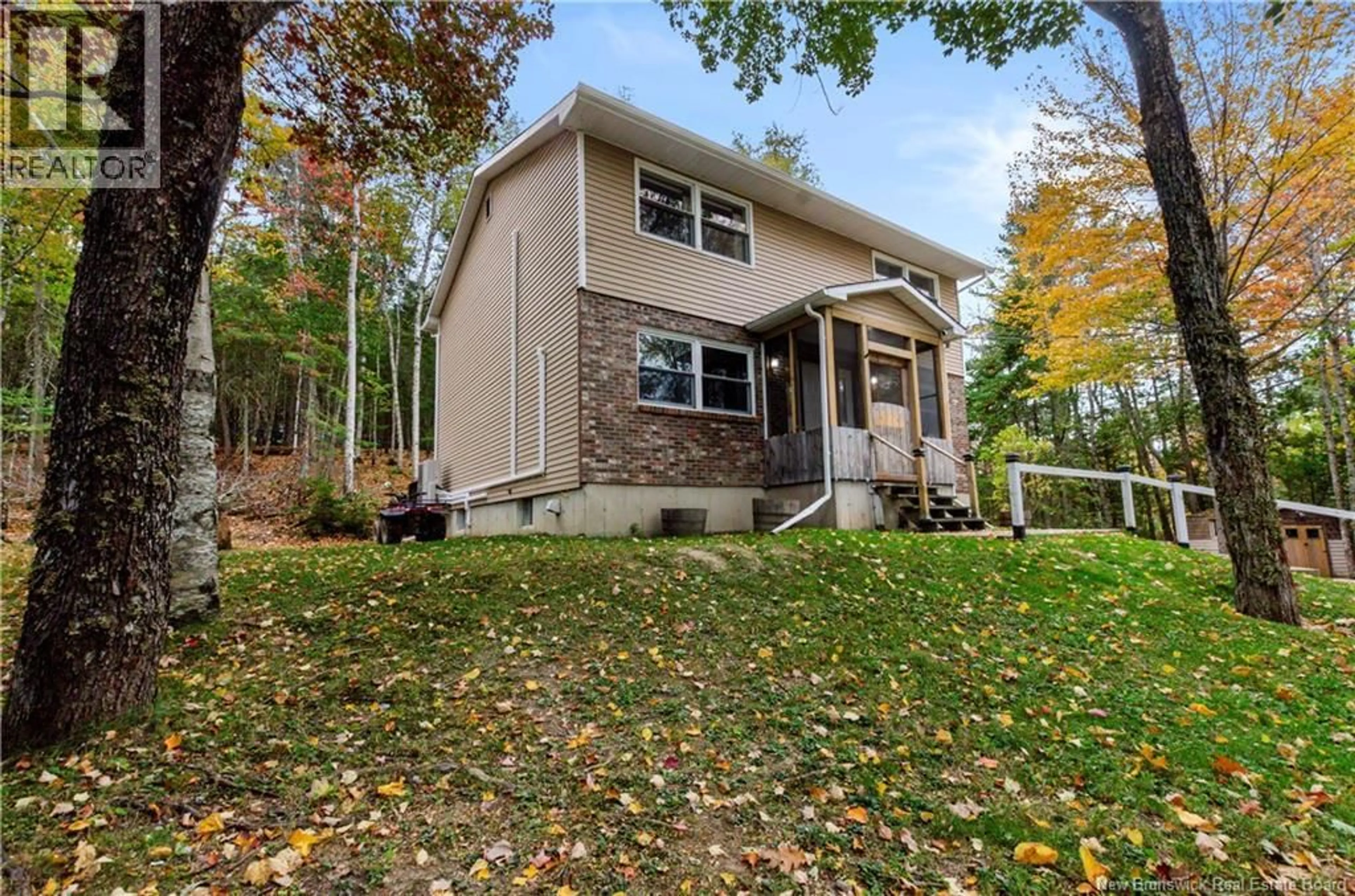 Home with vinyl exterior material, street for 493 CHARTERS SETTLEMENT ROAD, Charters Settlement New Brunswick E3C1T9