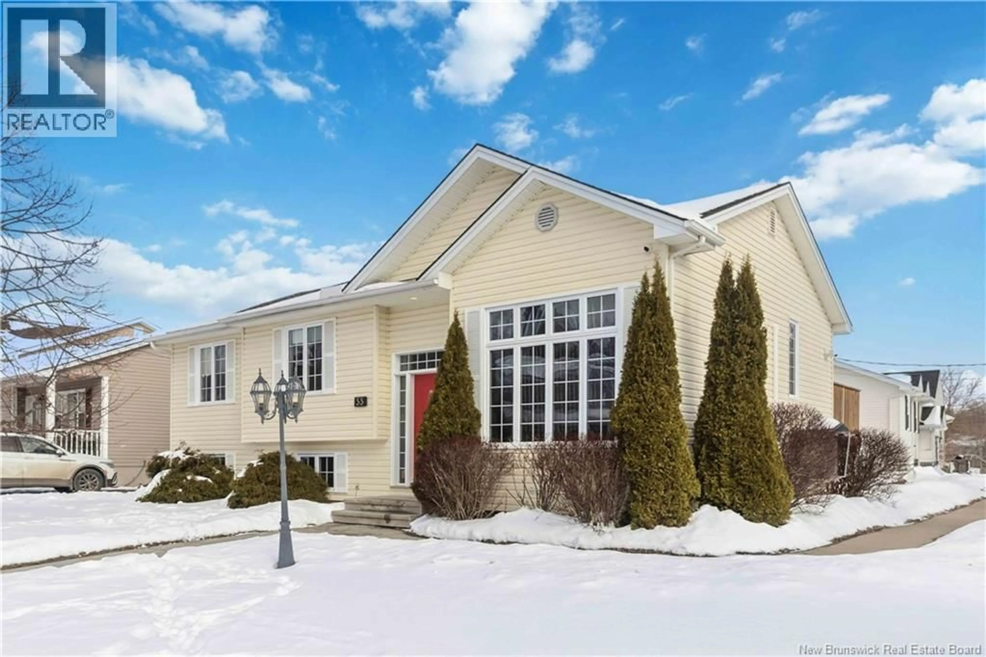 Home with vinyl exterior material, street for 33 LOTUSROW DRIVE, Moncton New Brunswick E1E4W1