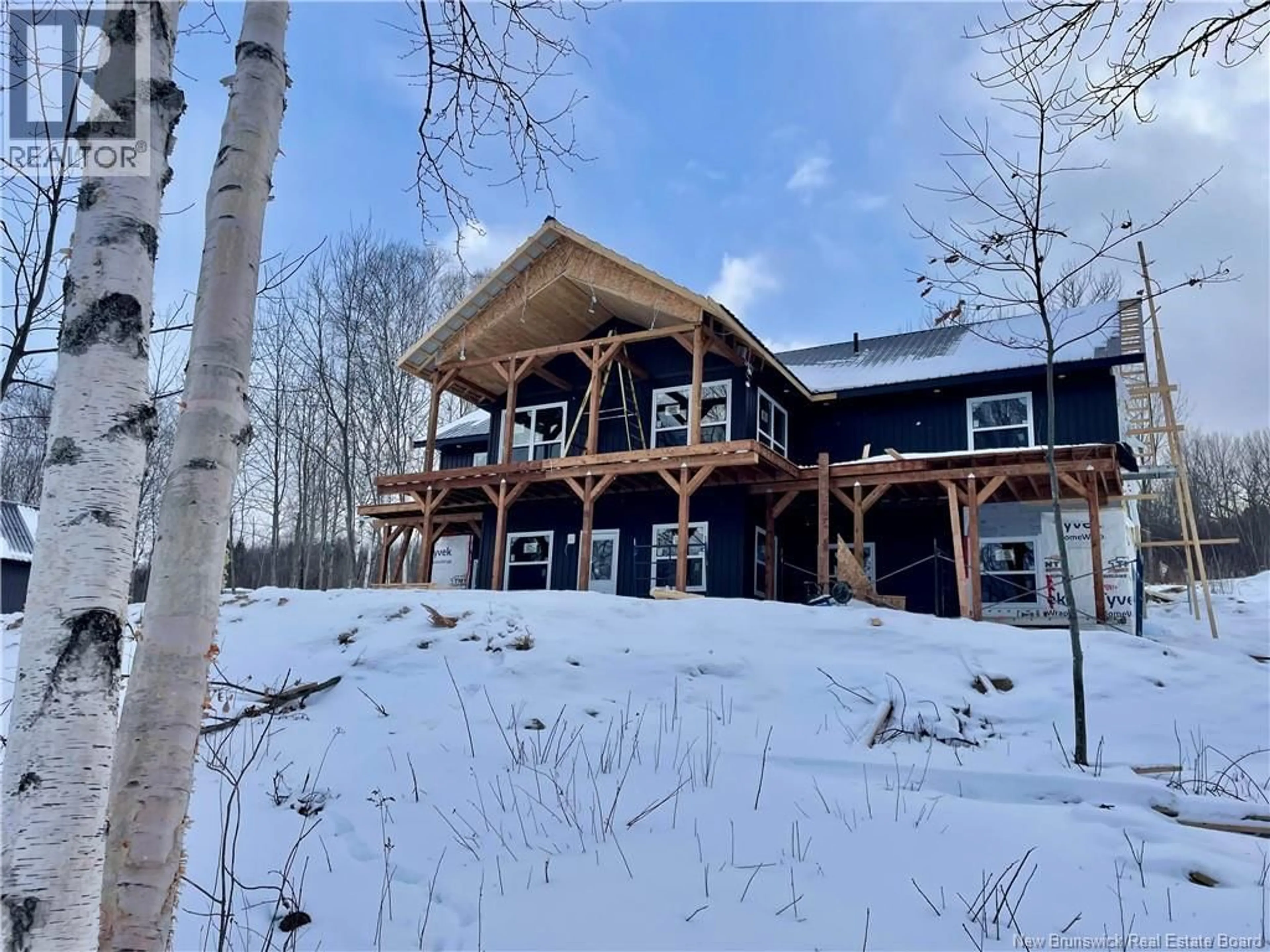 A pic from outside/outdoor area/front of a property/back of a property/a pic from drone, mountain view for House and Lot TEMPLE ROAD, Ritchie New Brunswick E6H1H4