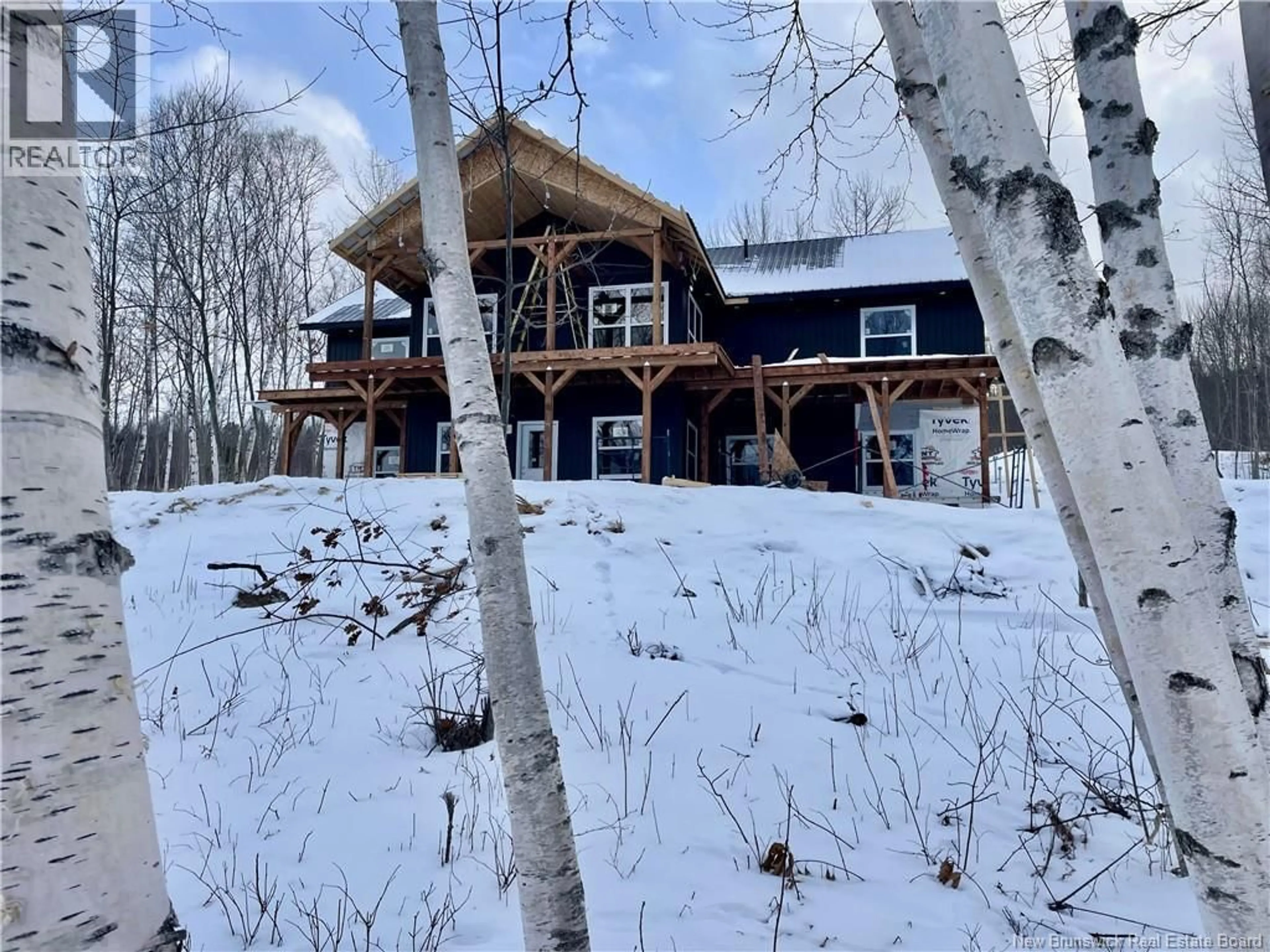 A pic from outside/outdoor area/front of a property/back of a property/a pic from drone, mountain view for House and Lot TEMPLE ROAD, Ritchie New Brunswick E6H1H4