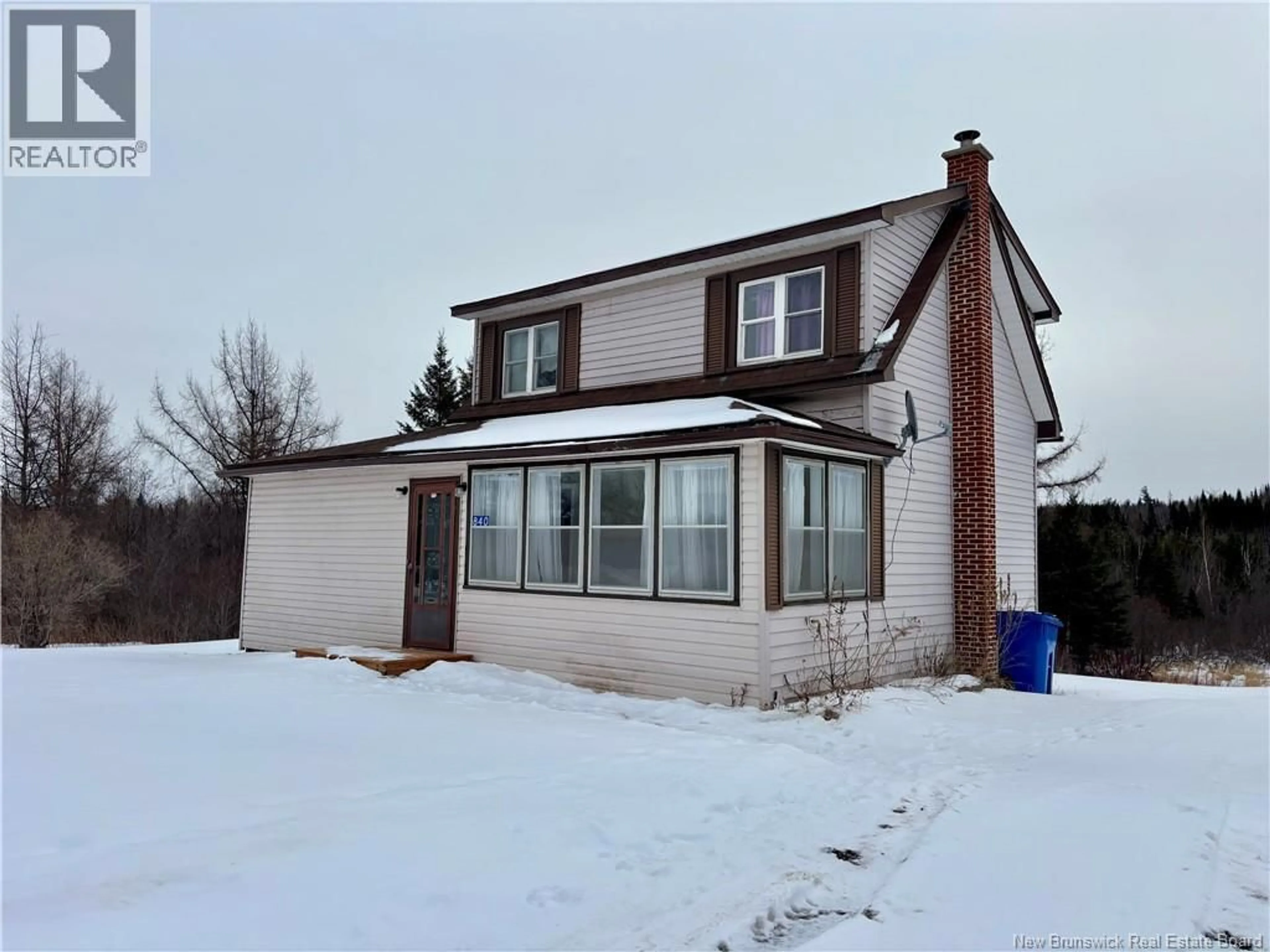 A pic from outside/outdoor area/front of a property/back of a property/a pic from drone, street for 840 BARNABY ROAD, Barnaby New Brunswick E1N6G3