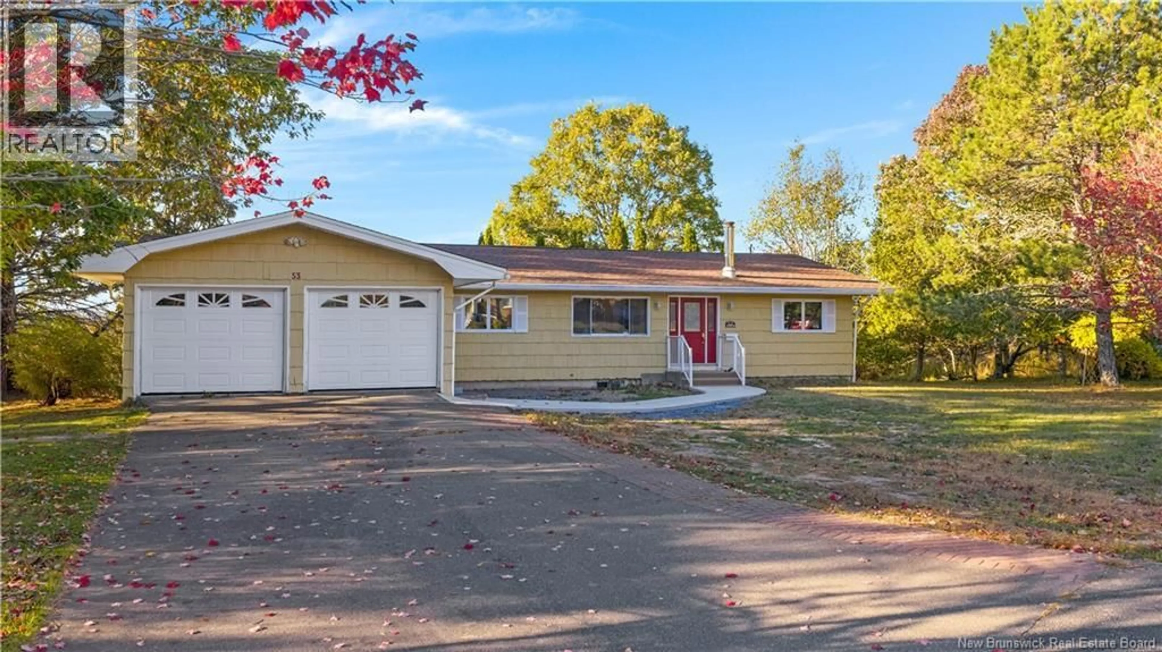 Home with vinyl exterior material, street for 53 HILL HEIGHTS ROAD, Saint John New Brunswick E2K2G8