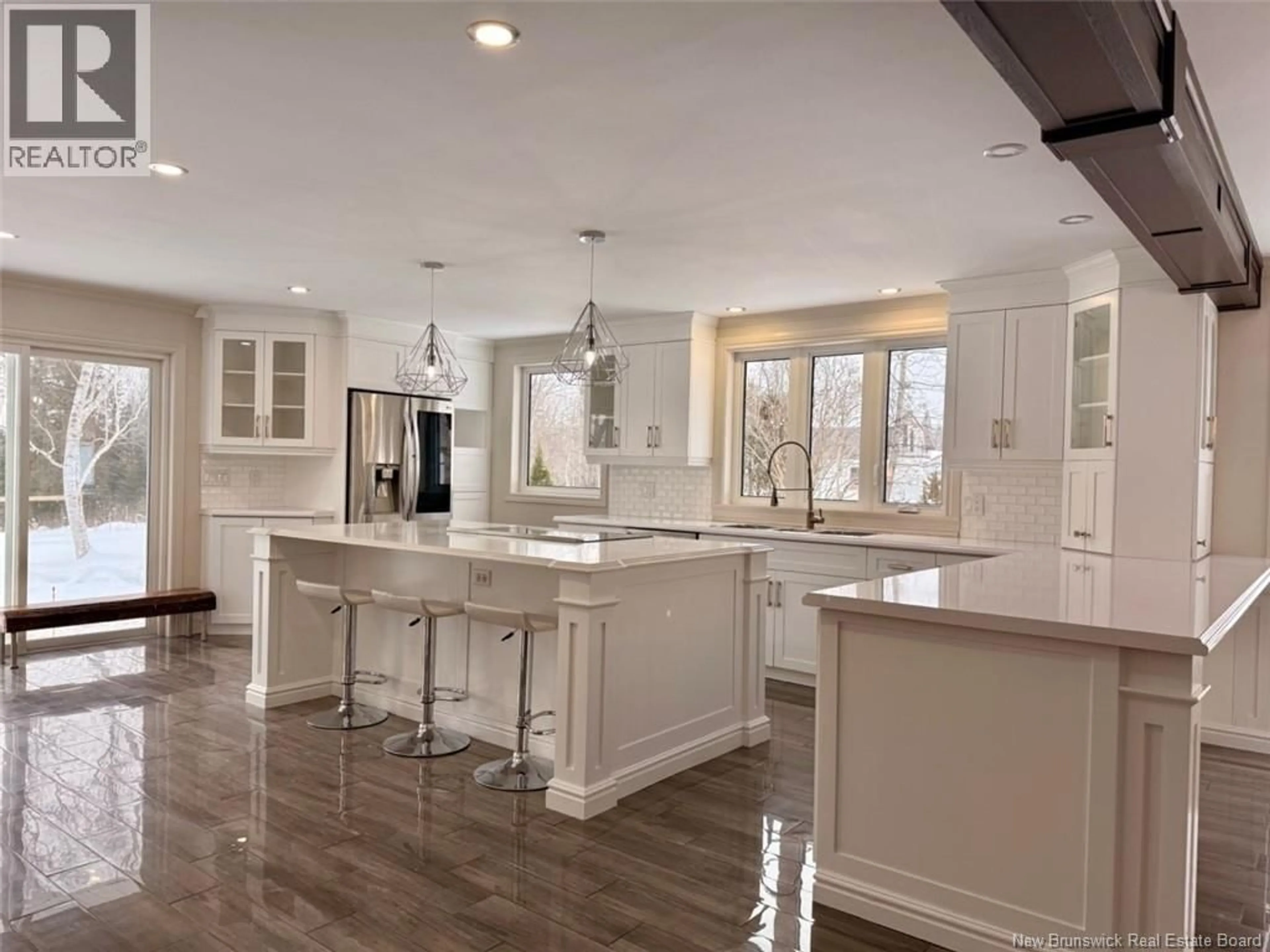 Open concept kitchen, ceramic/tile floor for 29614 ROUTE 134, Dalhousie Junction New Brunswick E3N6A5