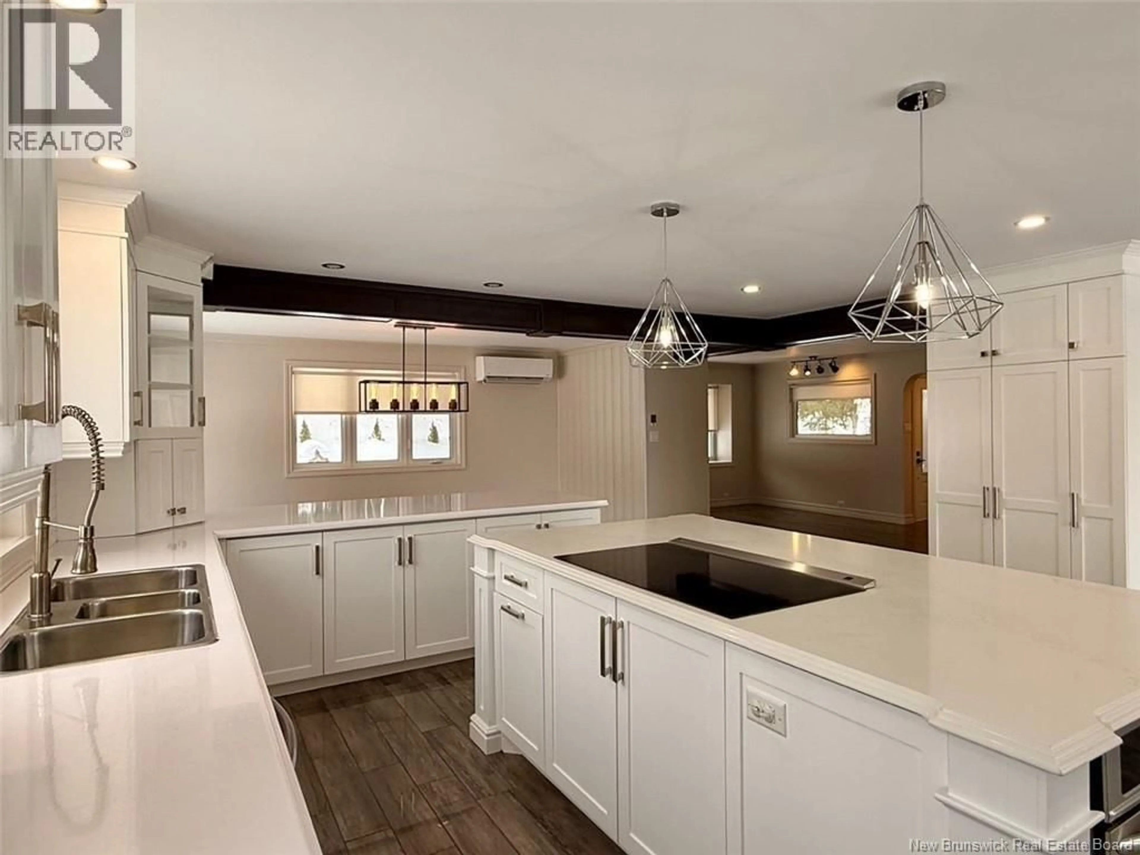 Open concept kitchen, ceramic/tile floor for 29614 ROUTE 134, Dalhousie Junction New Brunswick E3N6A5