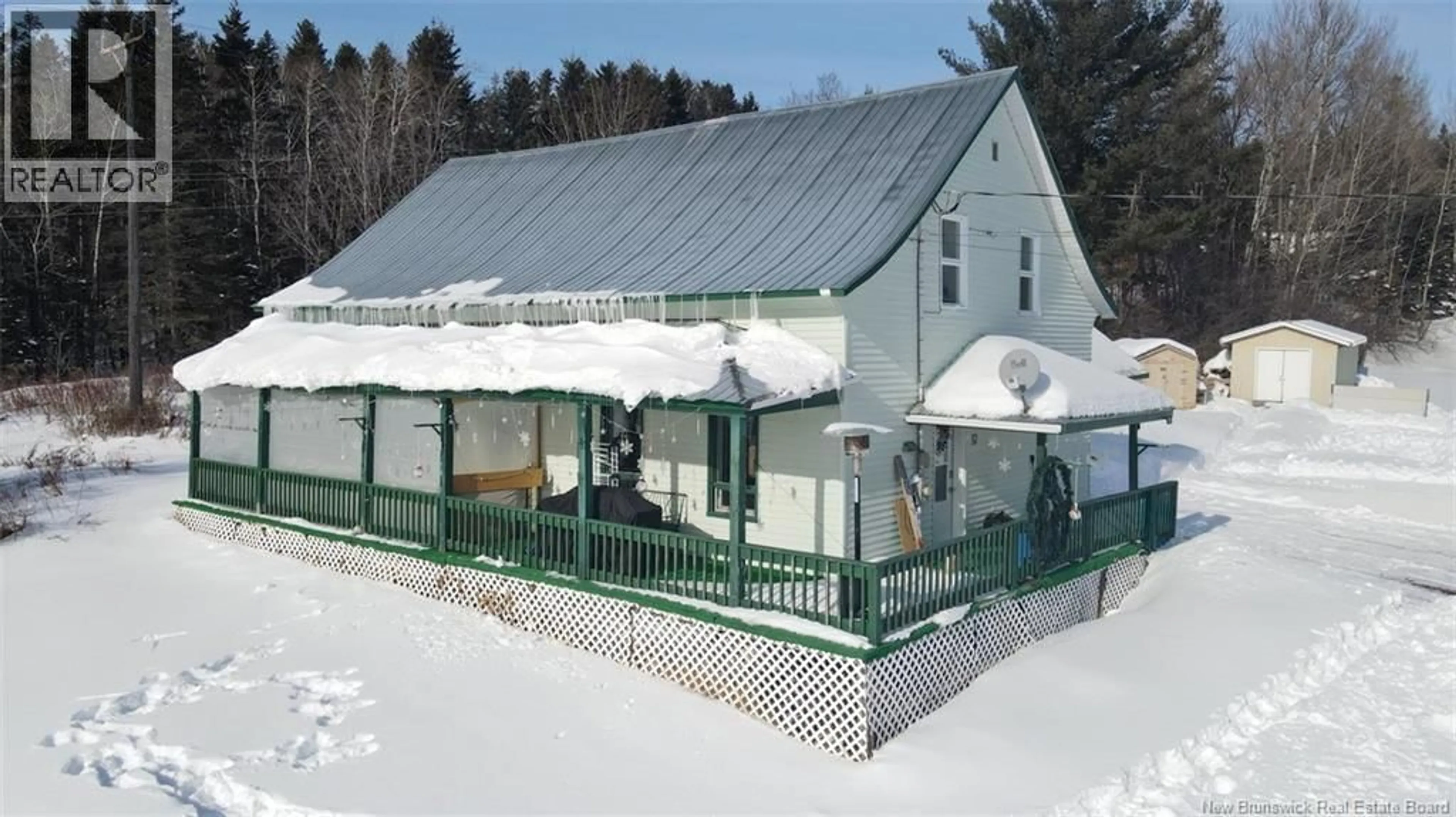 A pic from outside/outdoor area/front of a property/back of a property/a pic from drone, building for 32 CORNO STREET, Saint-Basile New Brunswick E7C1P7