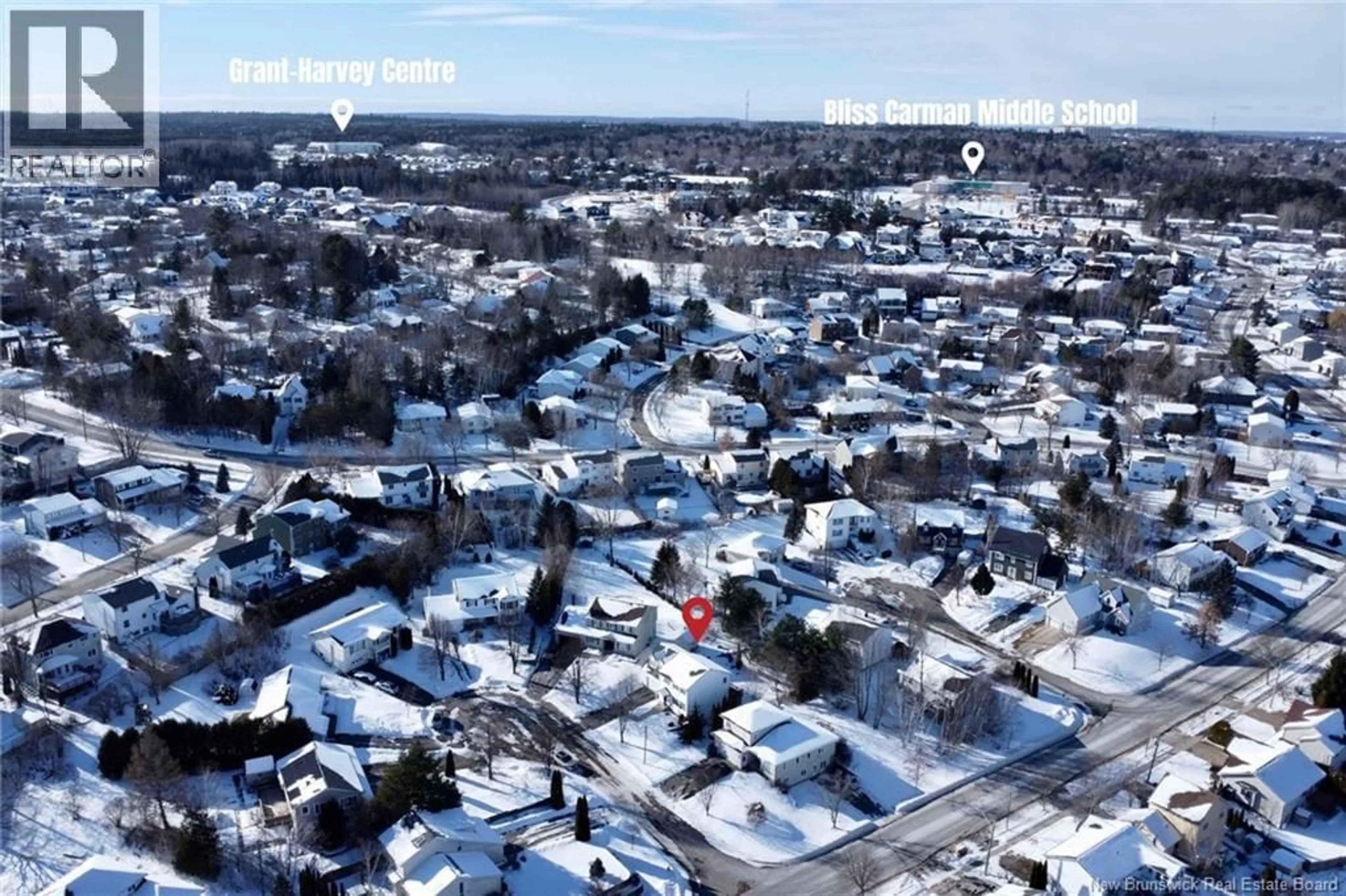 A pic from outside/outdoor area/front of a property/back of a property/a pic from drone, street for 15 BARRETT COURT, Fredericton New Brunswick E3B6Y1