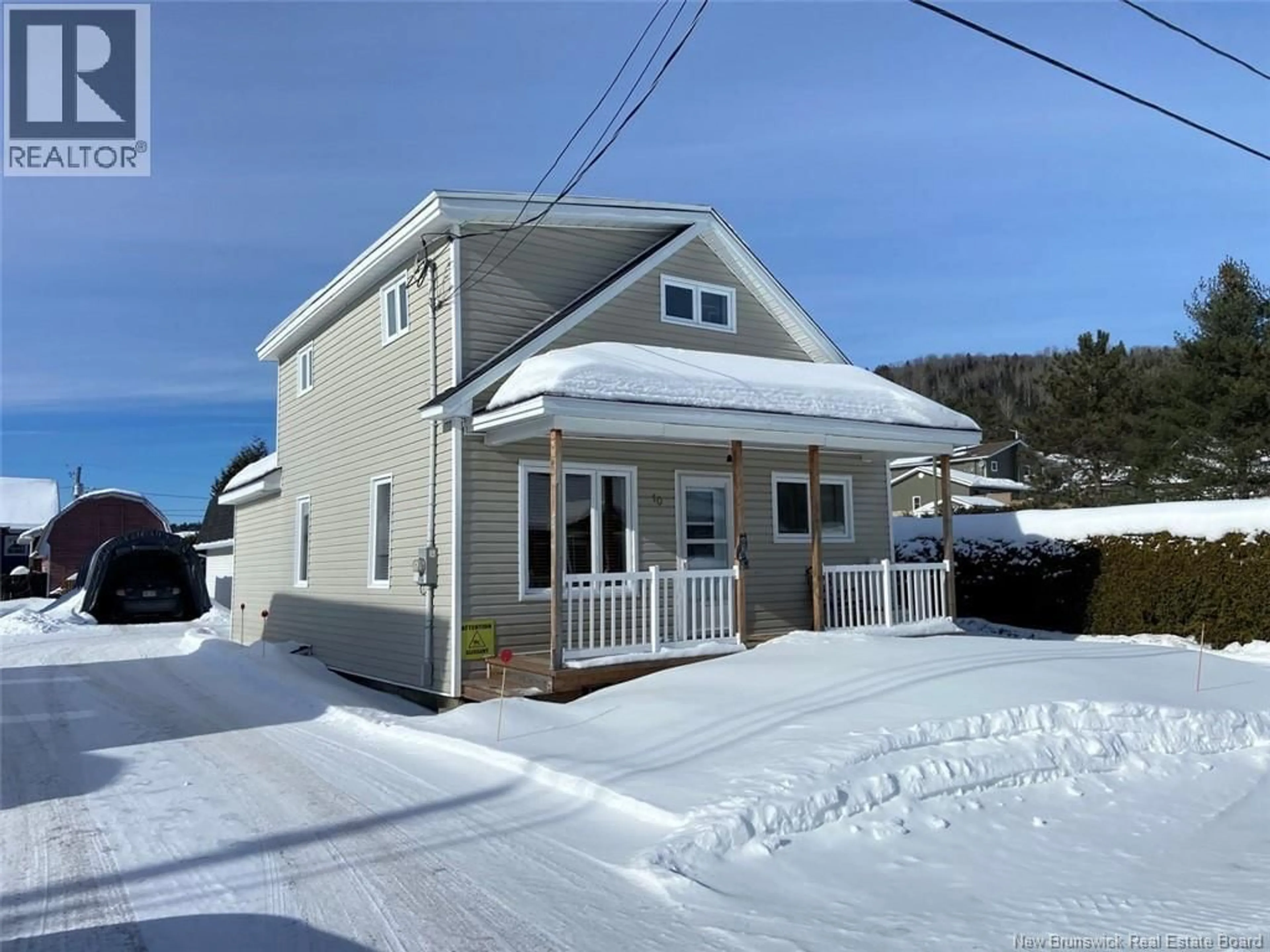 Home with vinyl exterior material, street for 10 DAMASE STREET, Saint-Basile New Brunswick E7C1N6