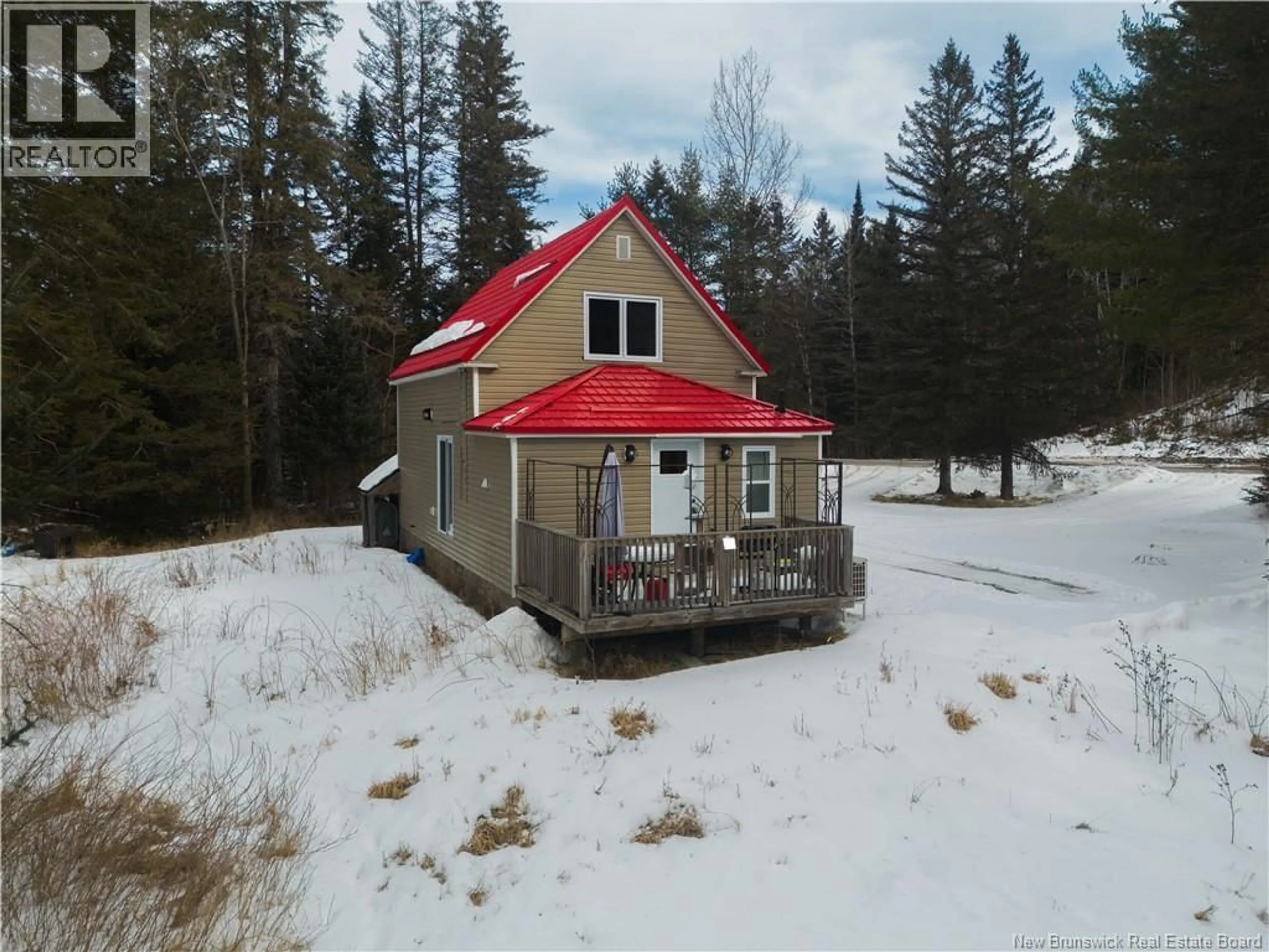 A pic from outside/outdoor area/front of a property/back of a property/a pic from drone, unknown for 15 DORN RIDGE ROAD, Burtts Corner New Brunswick E6L2T2